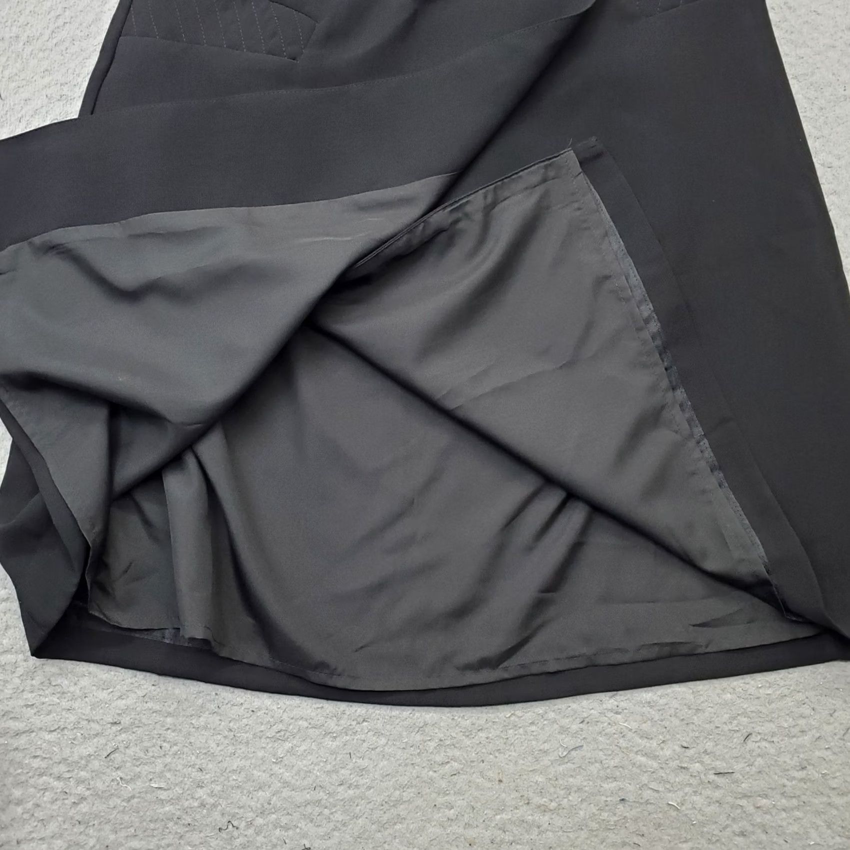 Worthington Worthington Wrap Skirt Womens Size 6 Black Lined Classic Fit Pull On A-line Short, 100% Polyester, Wrap Style, NWT, Womens Size 28" / US 6 / IT 42 - 5 Thumbnail