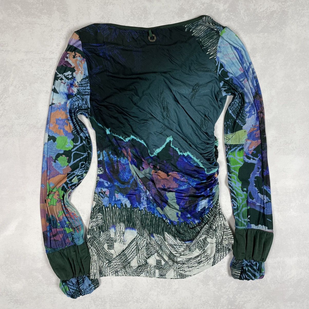 Other Save The Queen Multicolour Viscose Blouse Top Gaultier Style Size S / US 4 / IT 40 - 2 Thumbnail