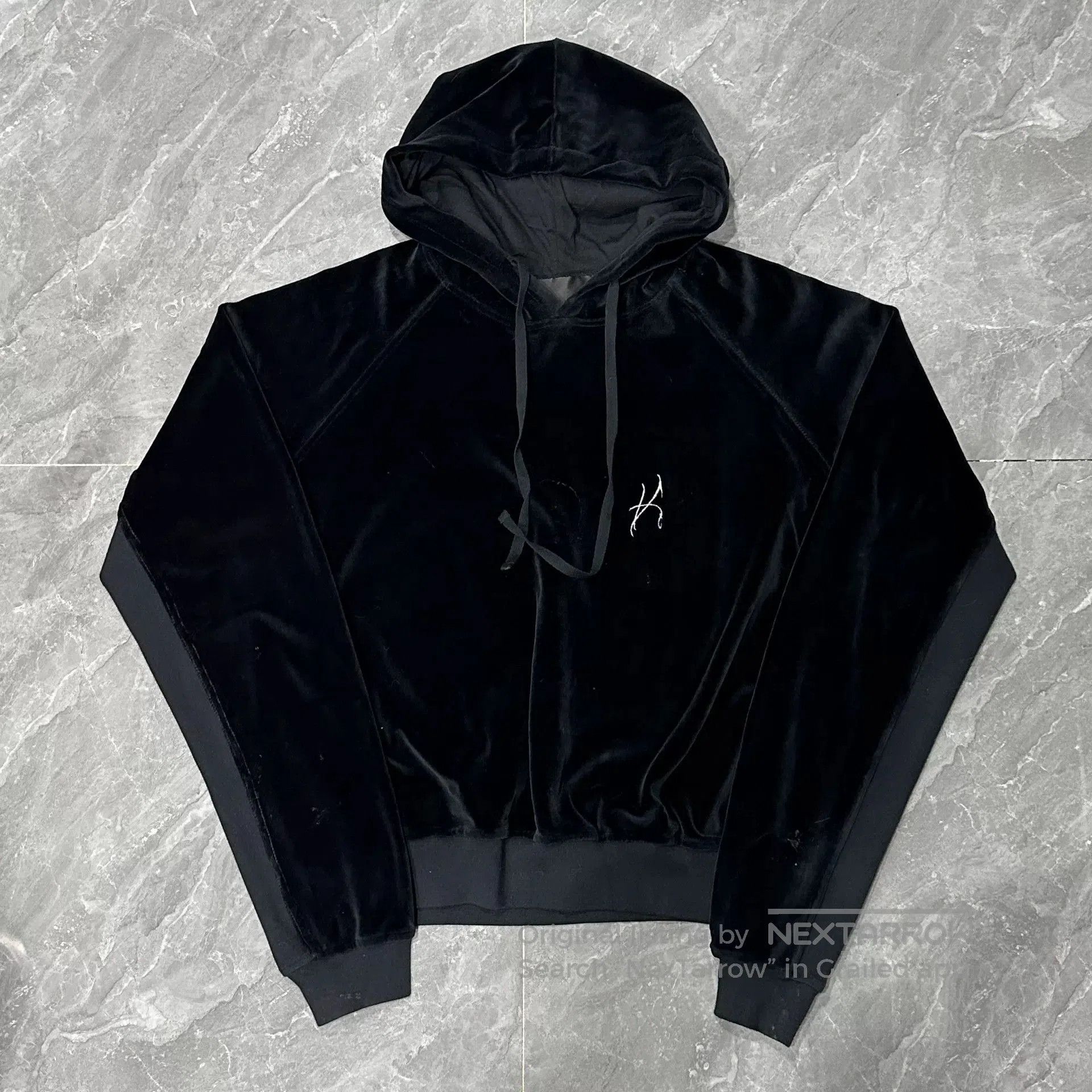 Haider Ackermann Haider Ackermann Velvet Hooded Sweatshirt. Size US XL / EU 56 / 4 - 2 Thumbnail