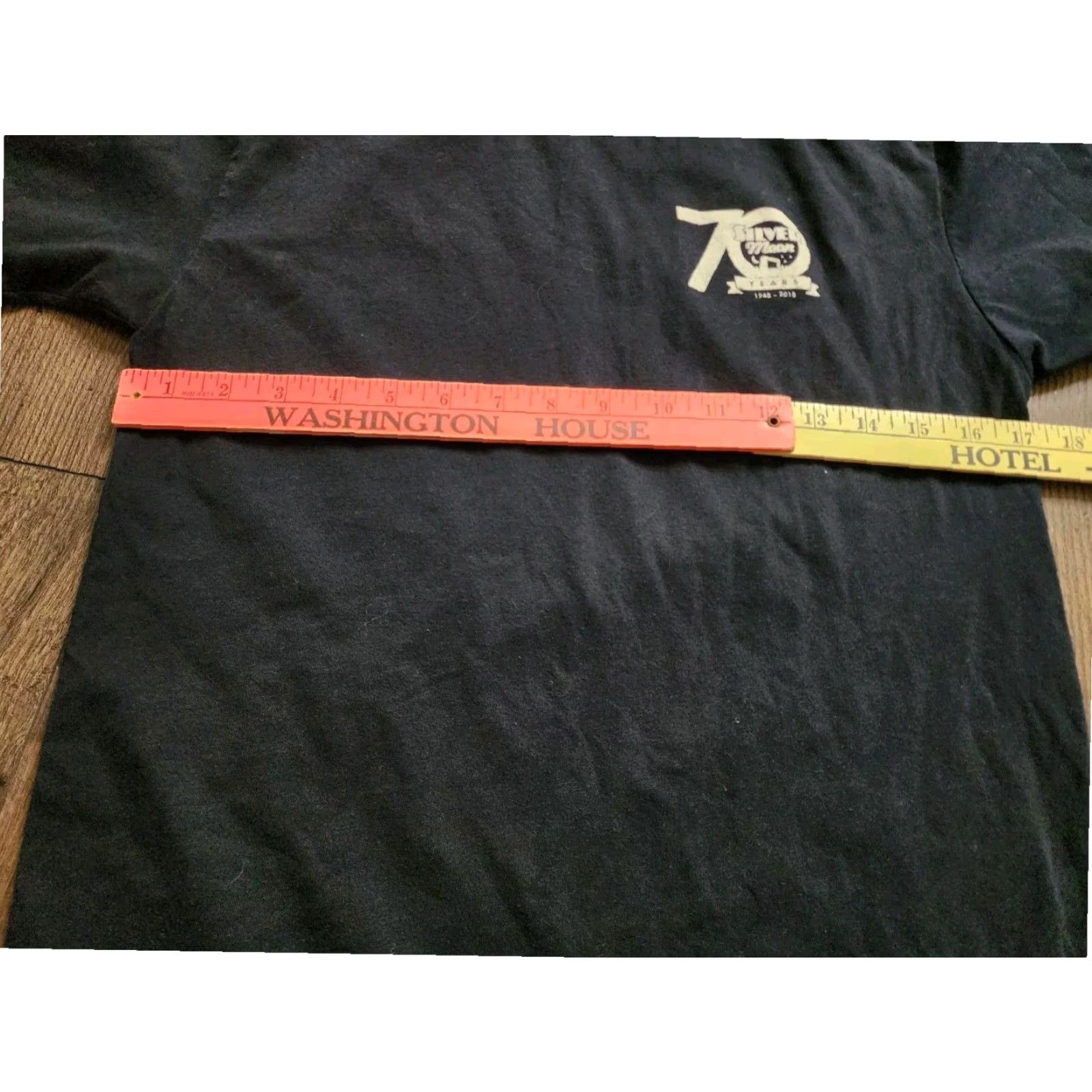 Next Level Next Level Black T Shirt Mens S Classic Fit Short Sleeve Double Sided Silver Moon Drive In Theater Lakeland FL Retro Design Size US S / EU 44-46 / 1 - 2 Thumbnail