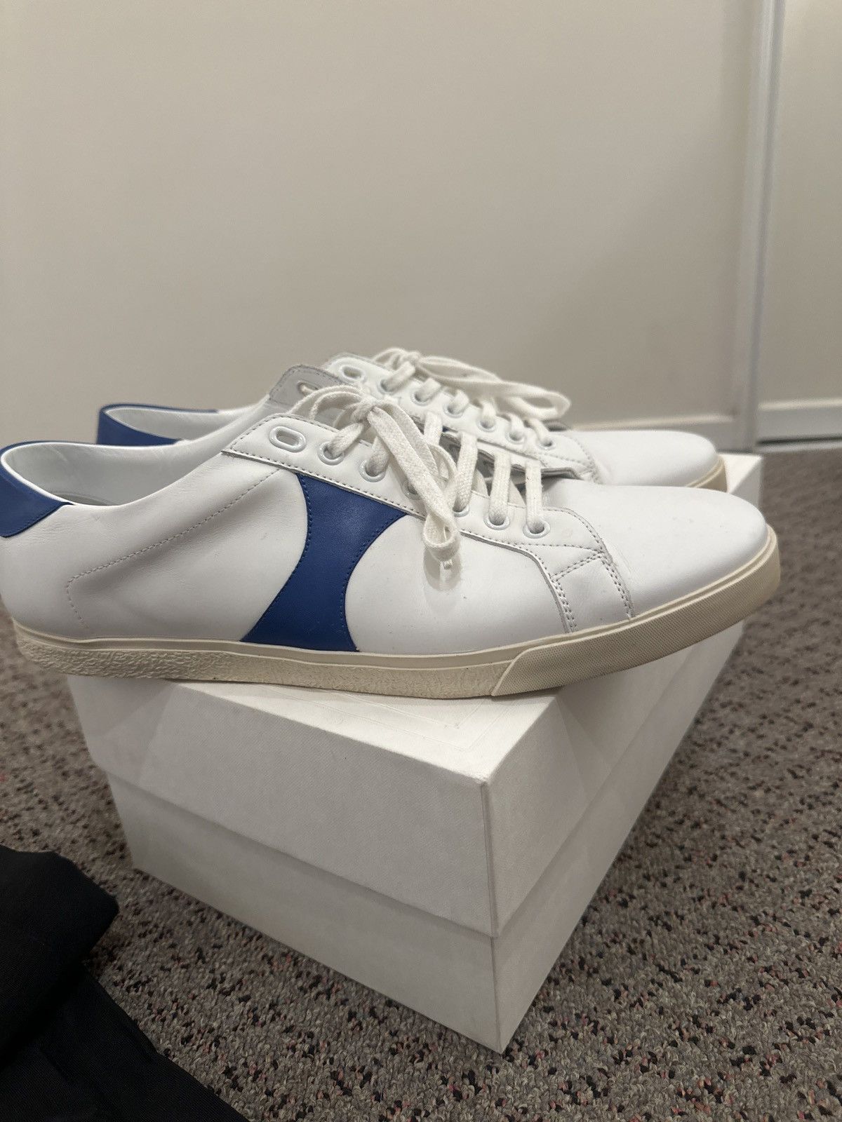 Celine Celine Triomphe Classic White/Blue Sneaker Size 45 Size US 12 / EU 45 - 4 Thumbnail