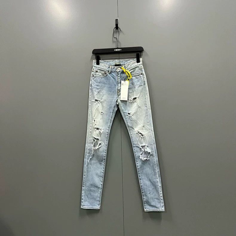 Saint Laurent Paris Saint Laurent Paris size 25 Washed and destroyed jeans 250 Size US 26 / EU 42 - 1 Thumbnail