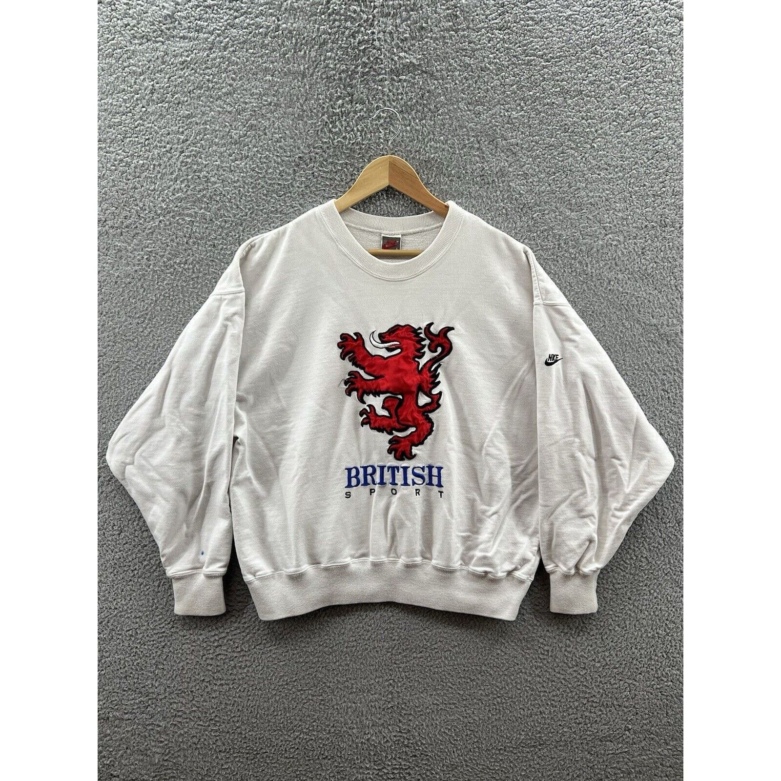 Nike British Sport England White Football Soccer Sweatshirt