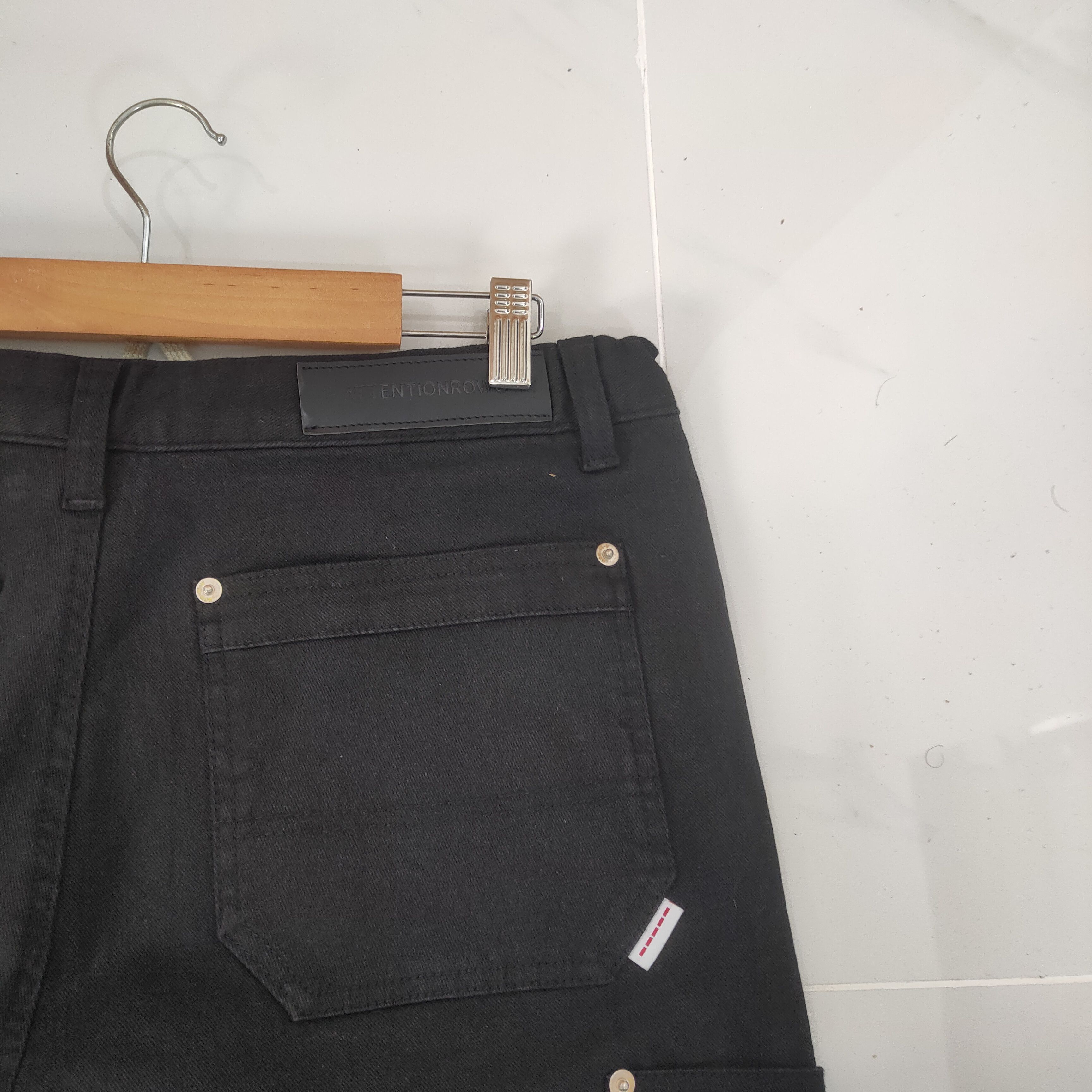 Japanese Brand A-10 BLACK DOUBLE KNEE CARGO PANTS Size US 34 / EU 50 - 11 Thumbnail