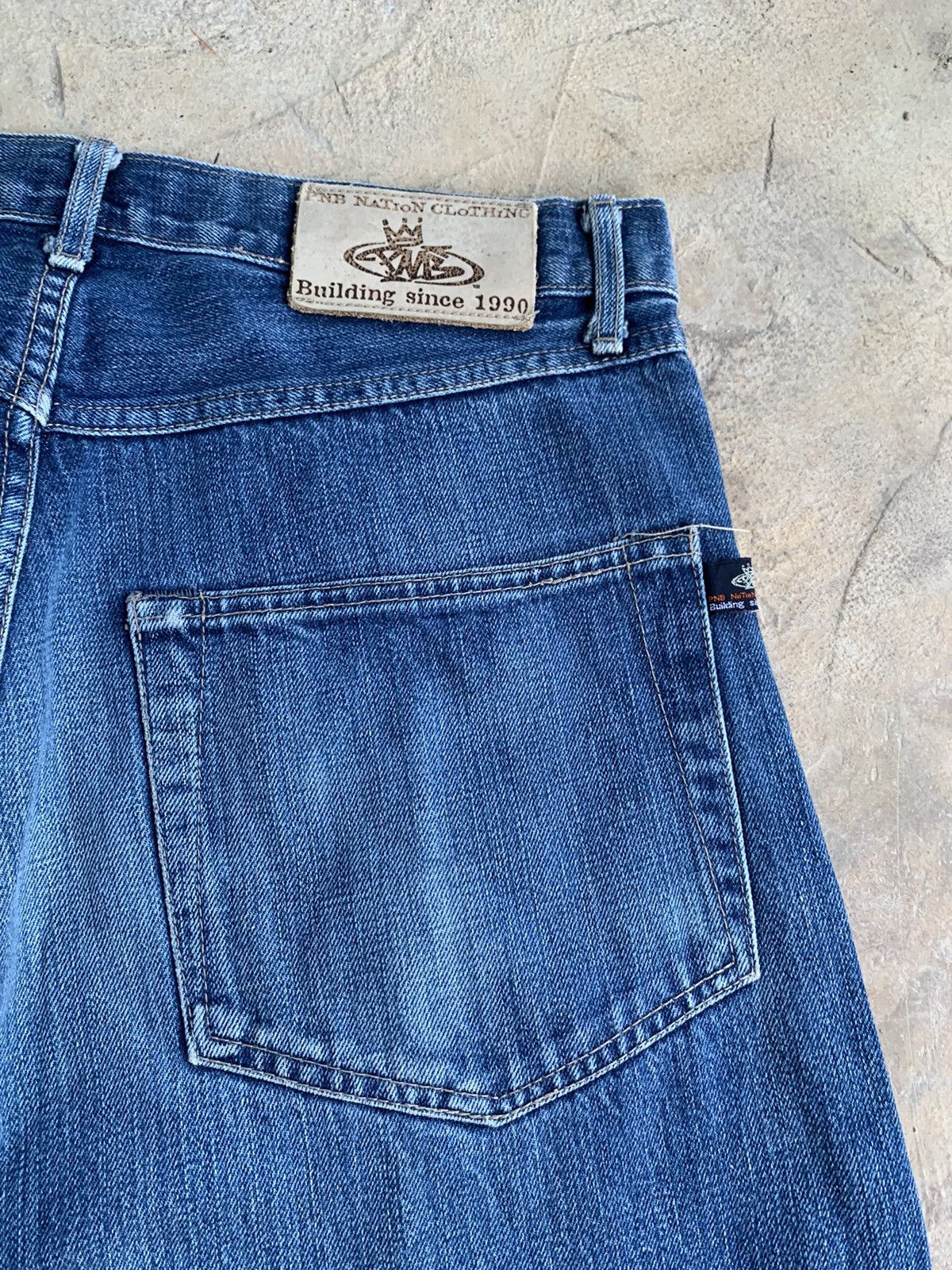 Japanese Brand PNB Nation Clothing Selvedge Distressed Denim Size US 31 - 15 Thumbnail
