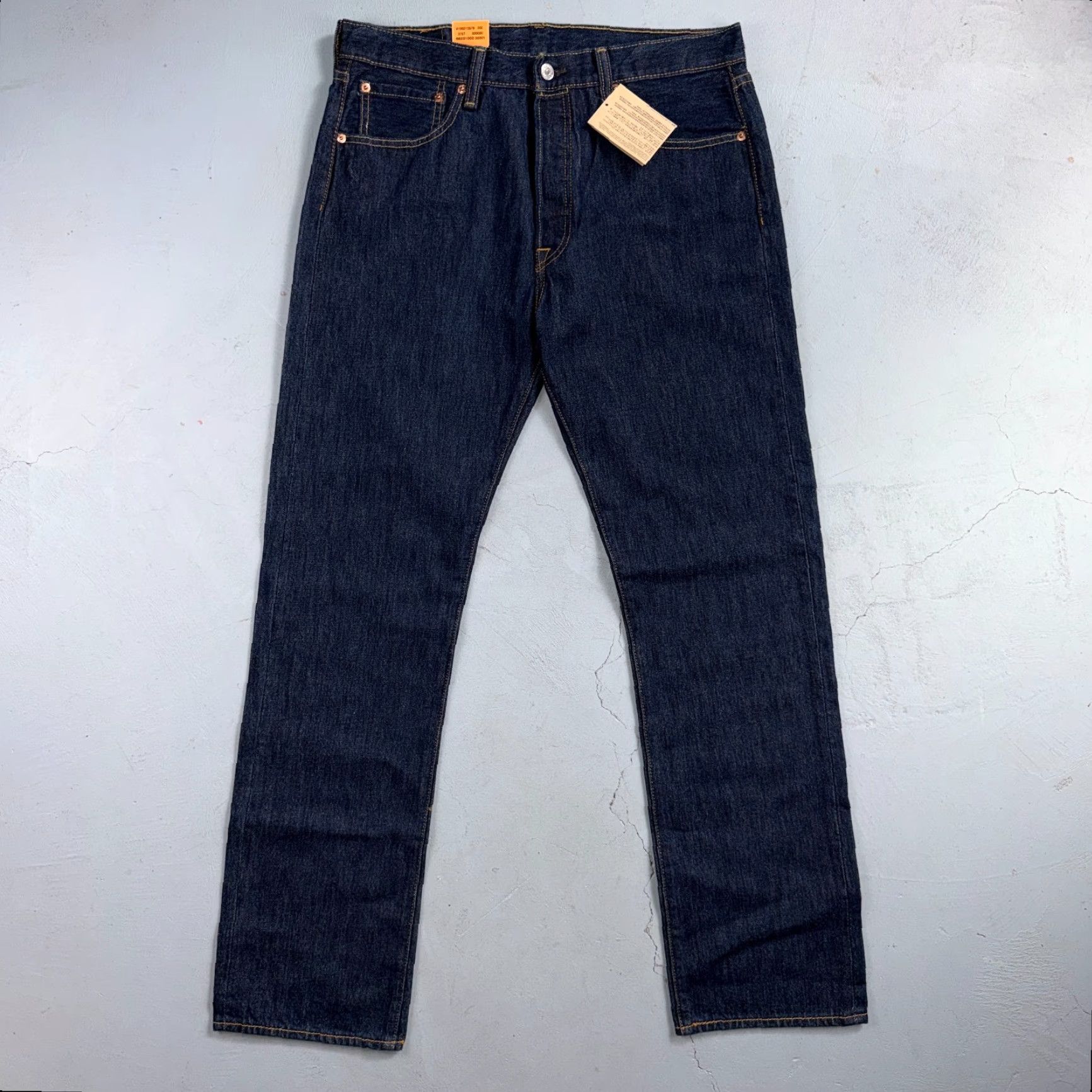 Levi's VINTAGE Levi's 501 Jeans Black Straight Leg 33x32 90s Mens Size US 33 - 3 Thumbnail