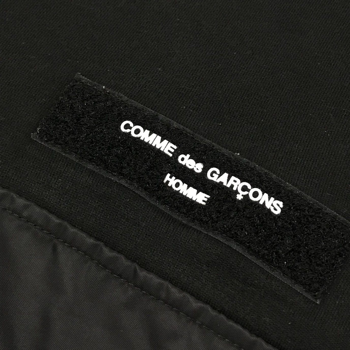 Comme des Garcons Homme Sweatshirt Brushed fleece nylon twill long sleeve Black Size US L / EU 52-54 / 3 - 5 Thumbnail