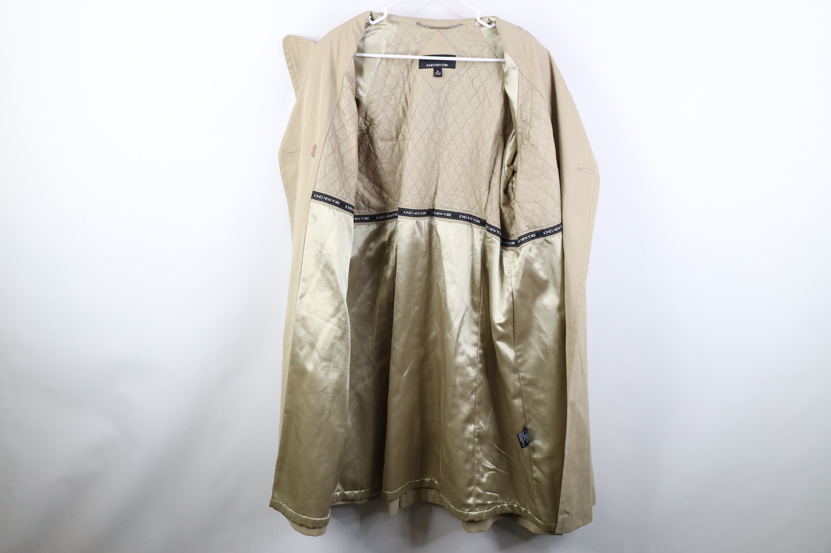 Vintage Vintage 90s Y2K Streetwear Trench Coat Rain Jacket Beige Size XL / US 12-14 / IT 48-50 - 11 Thumbnail