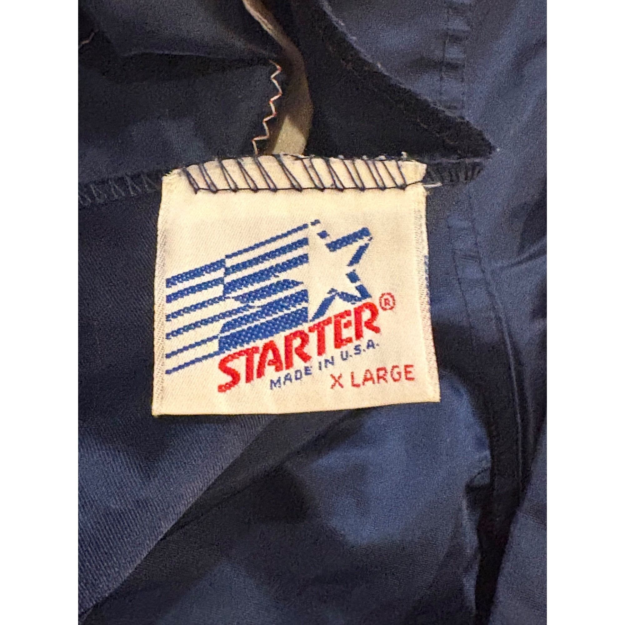 Starter Vintage Starter Boston Red Sox MLB Nylon Satin Blue Jacket M Size US XL / EU 56 / 4 - 7 Thumbnail