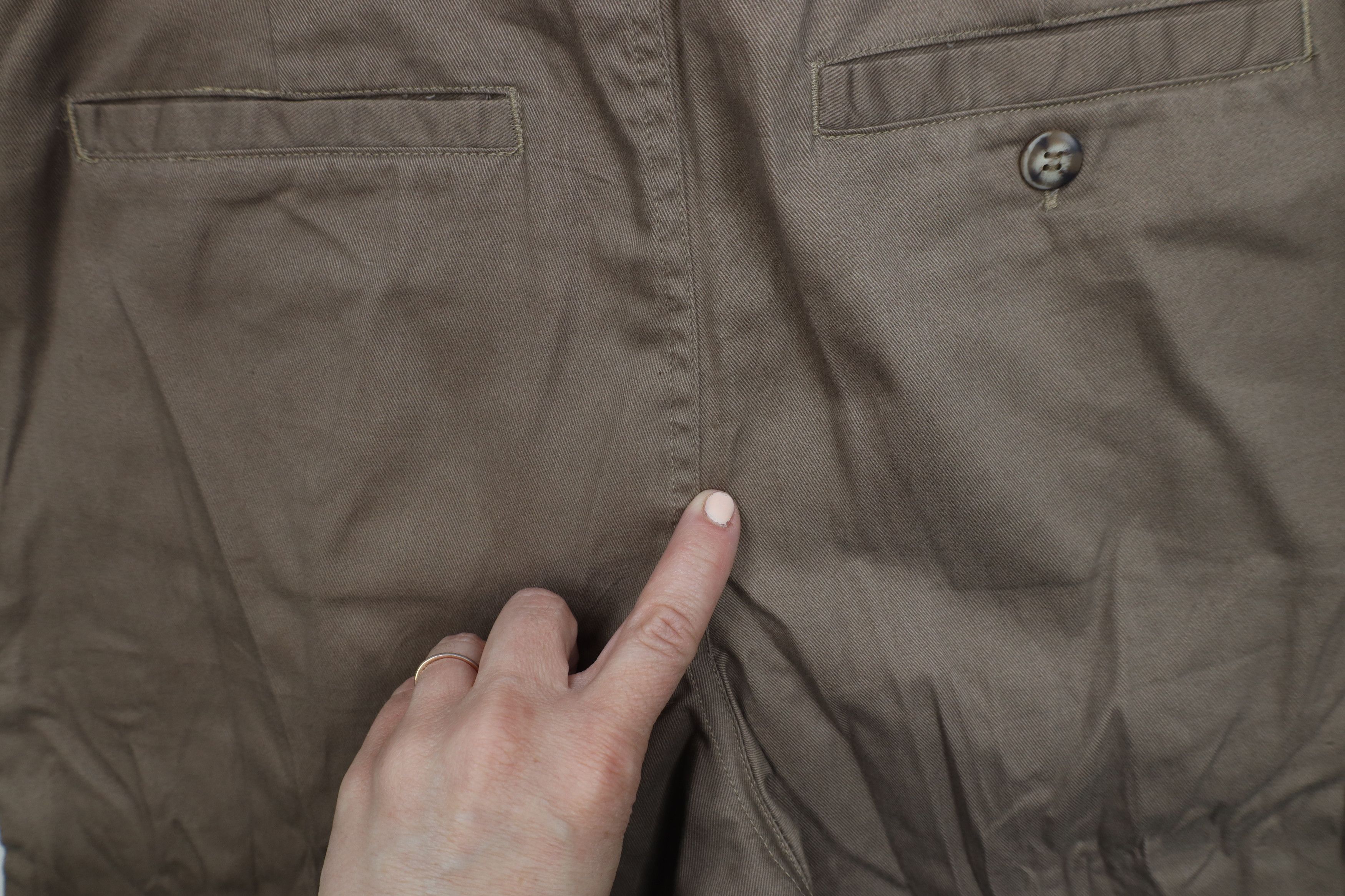 Vintage NOS Vintage 90s Streetwear Cuffed Chino Shorts Beige Cotton Size US 30 / EU 46 - 13 Thumbnail