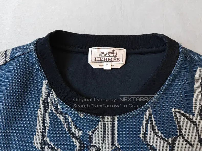 Hermes Hermes Round Neck Sweatshirt, Deep Blue, Cotton, Horse印花 P Size US M / EU 48-50 / 2 - 2 Thumbnail
