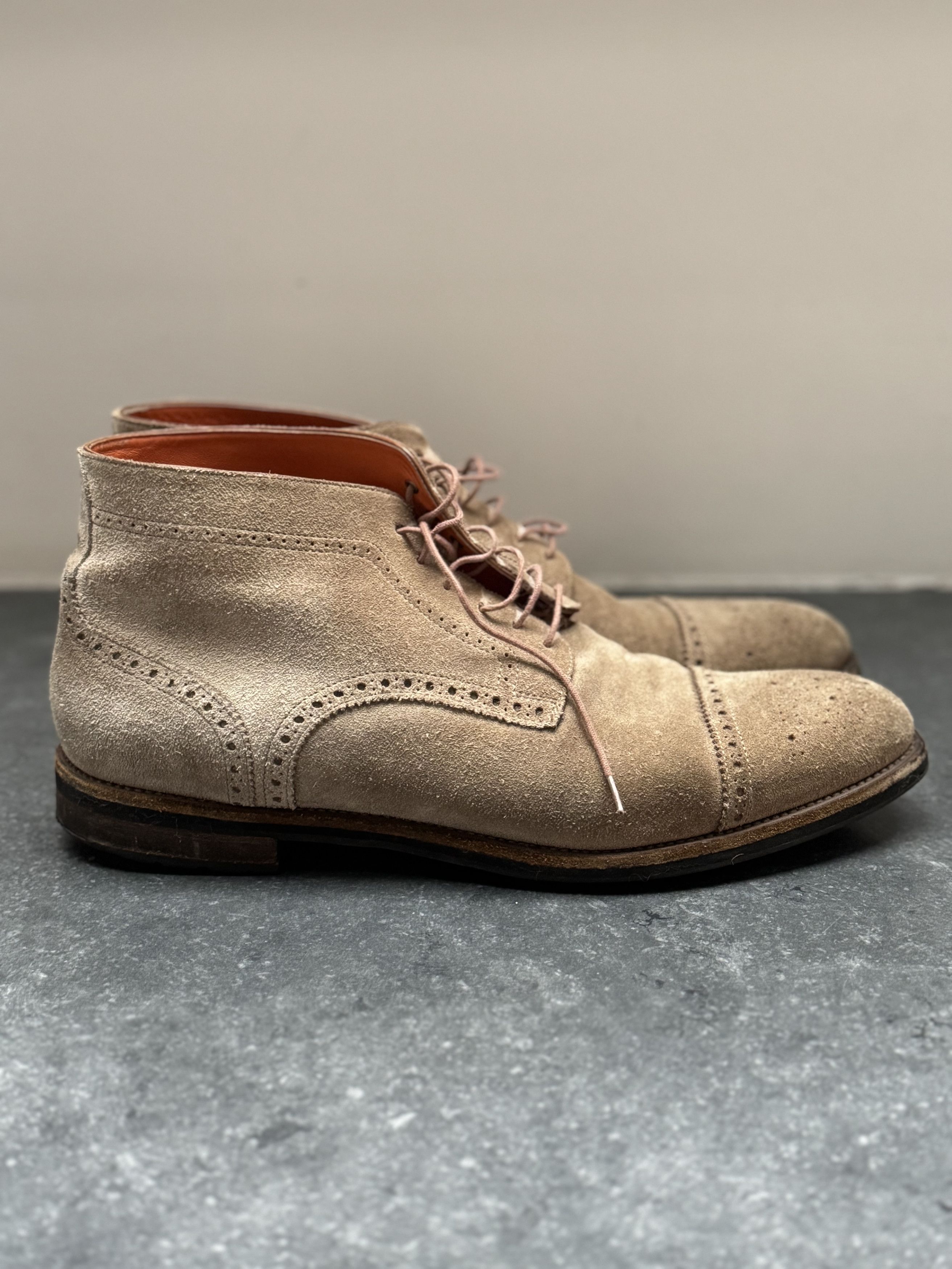 Santoni Fine suede lace-up ankle boot Size US 11.5 / EU 44-45 - 1 Thumbnail