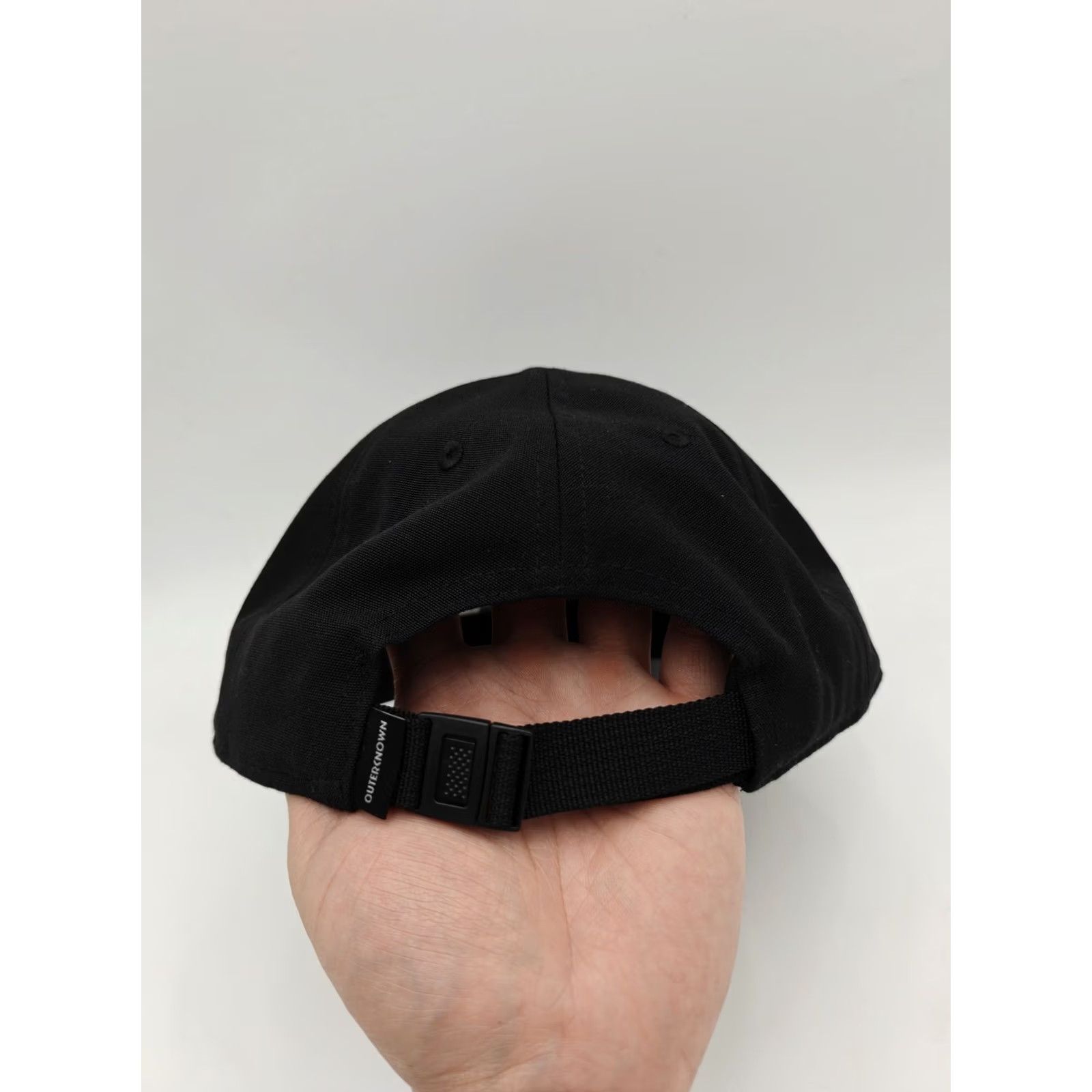 Outerknown Outerknown Hat Mens One Size Black Cap Strap Back Recycled Polyester Baseball Size ONE SIZE - 2 Thumbnail