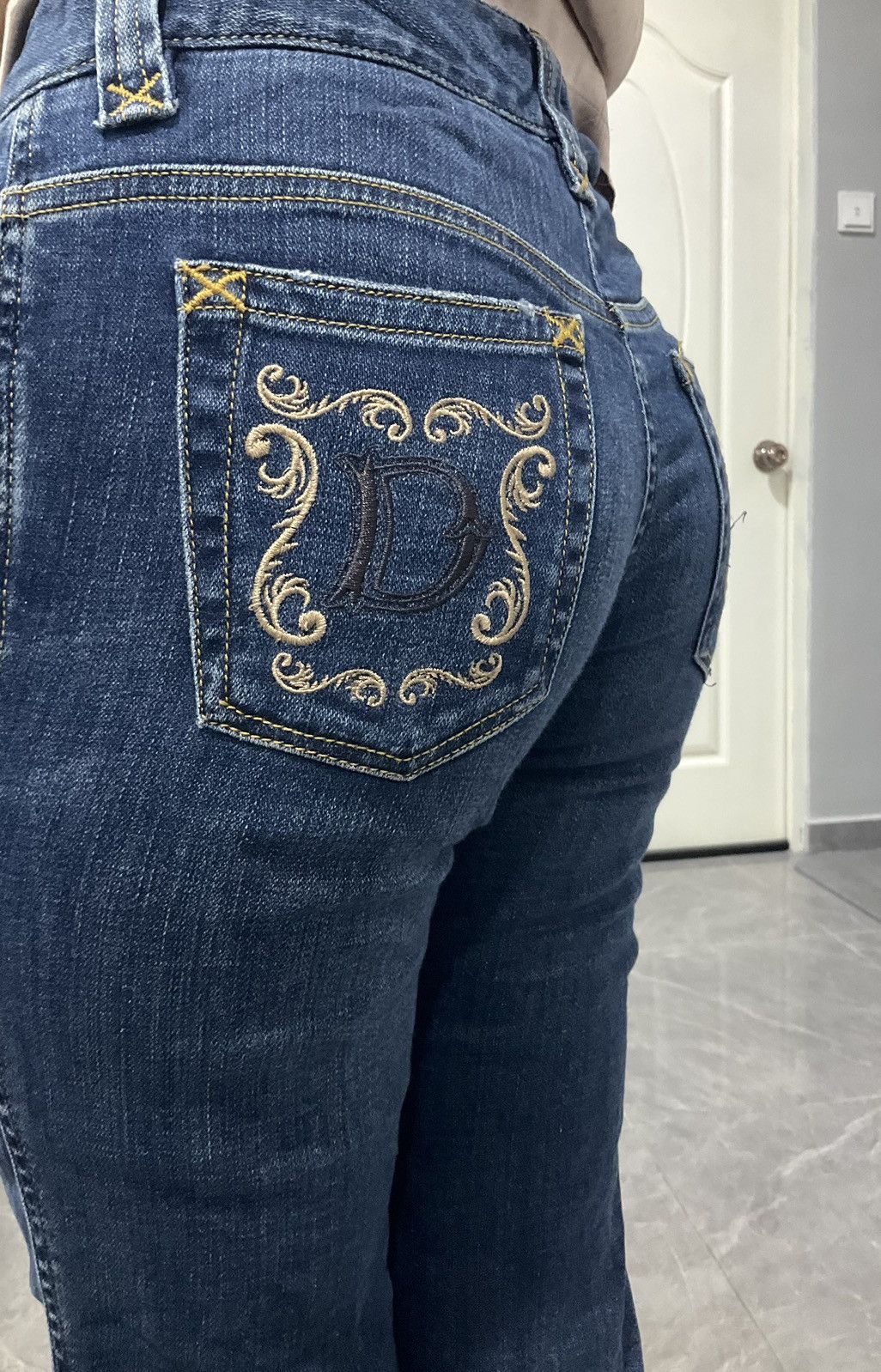 Vintage D&G Straight Cut Big Logo At Pocket Embroidered