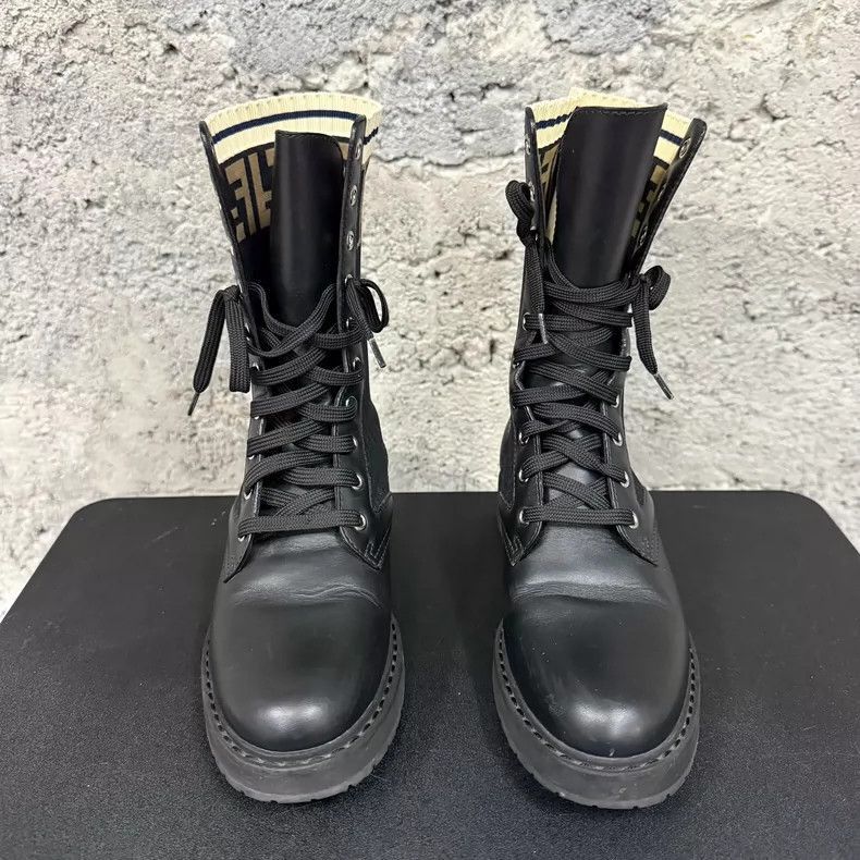 Fendi Fendi Black LaceUp Knee Size US 8 / IT 38 - 6 Thumbnail