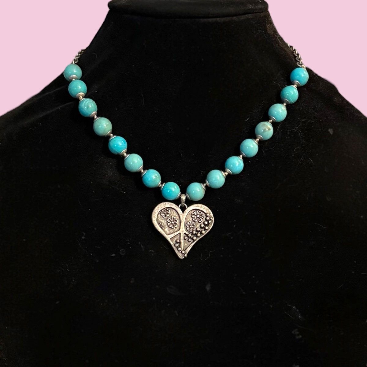 Liz Claiborne Axcess turquoise Healing and Compassion necklace & earrings Size ONE SIZE - 2 Thumbnail