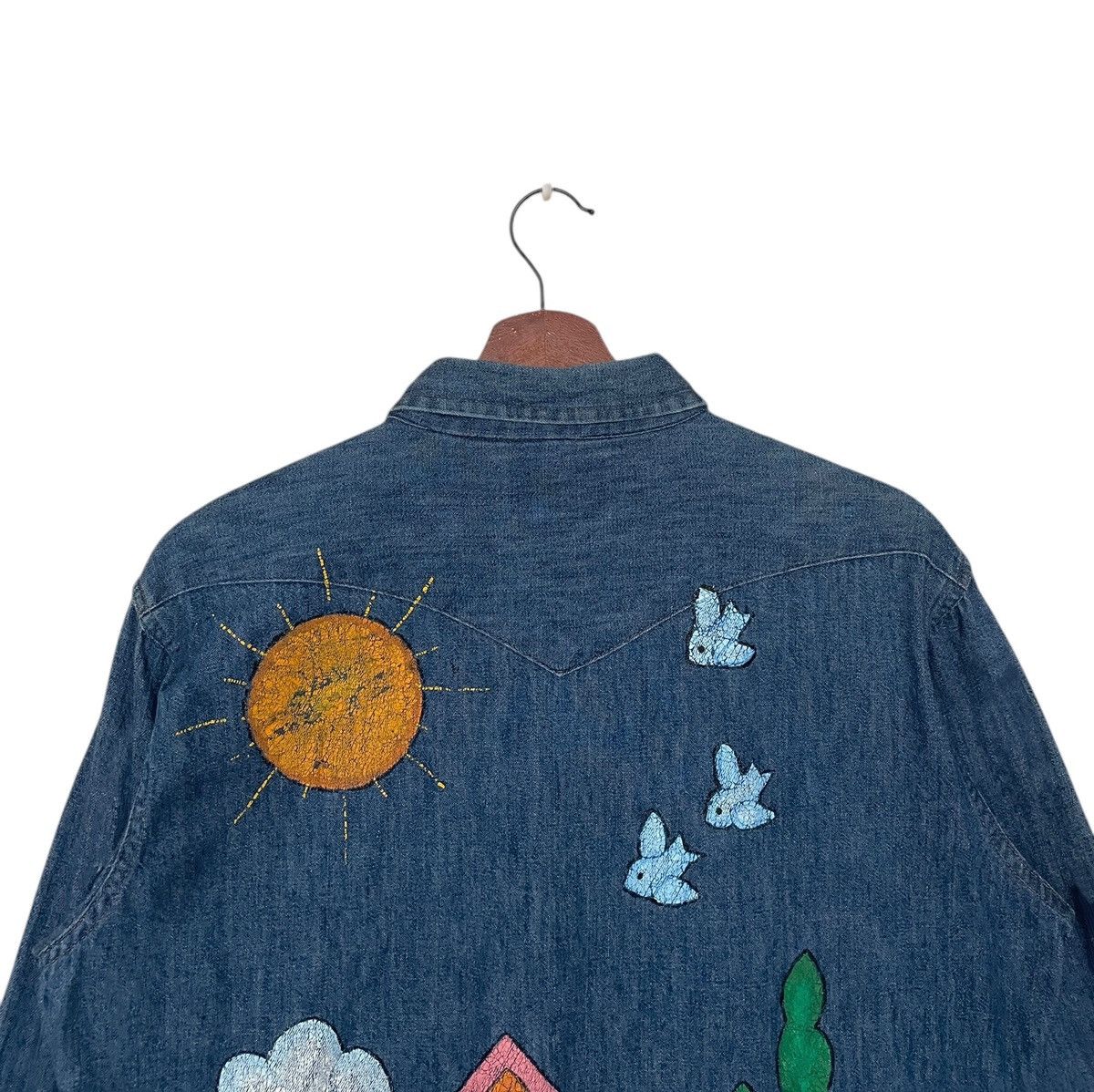 Vintage × Wrangler Vintage Brand Wrangler Sanforized Western Denim Shirt 1960s Size US M / EU 48-50 / 2 - 4 Thumbnail