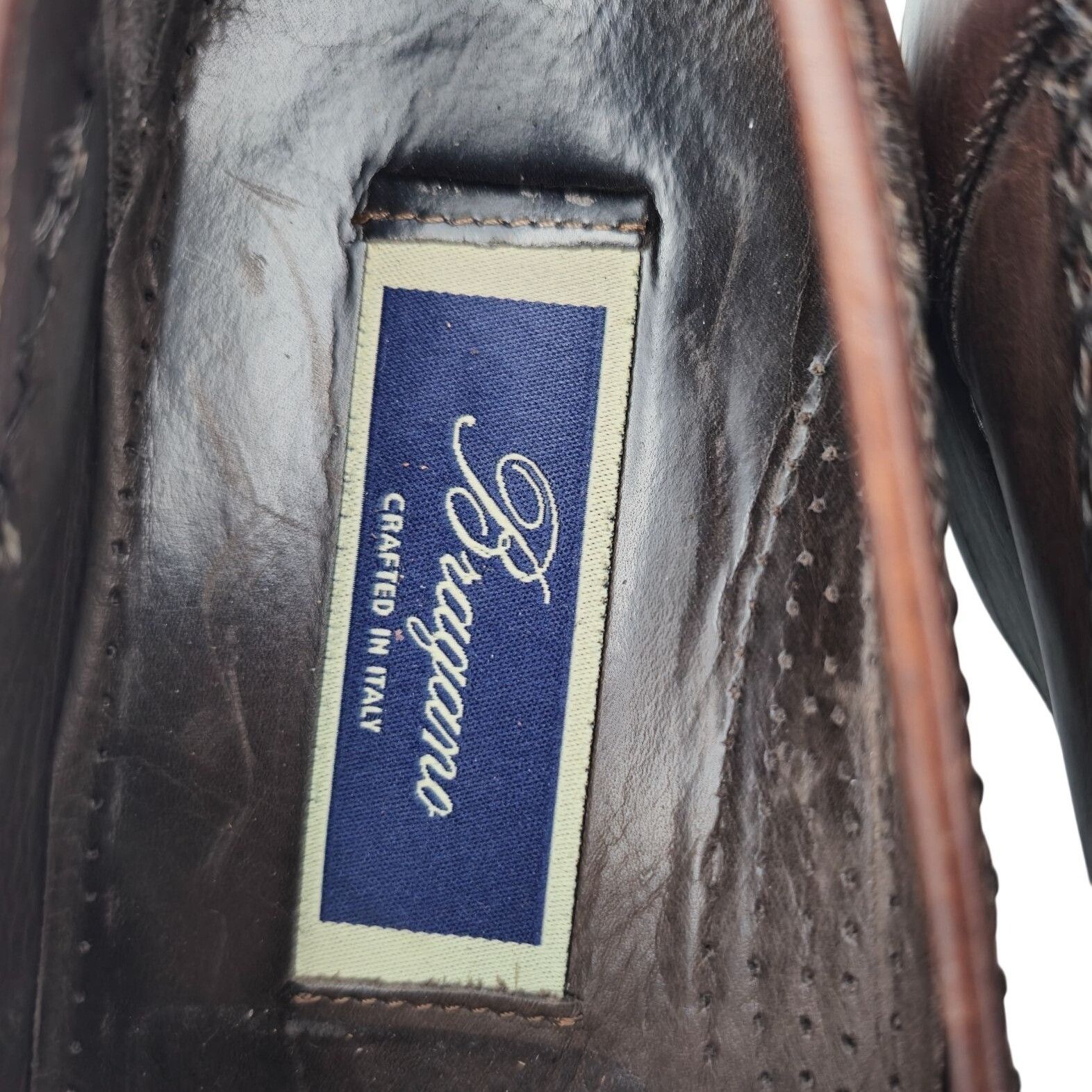 Bragano × Cole Haan Vintage Bragano Cole Haan Alligator Crocodile Caiman Italy Size US 10.5 / EU 43-44 - 10 Thumbnail