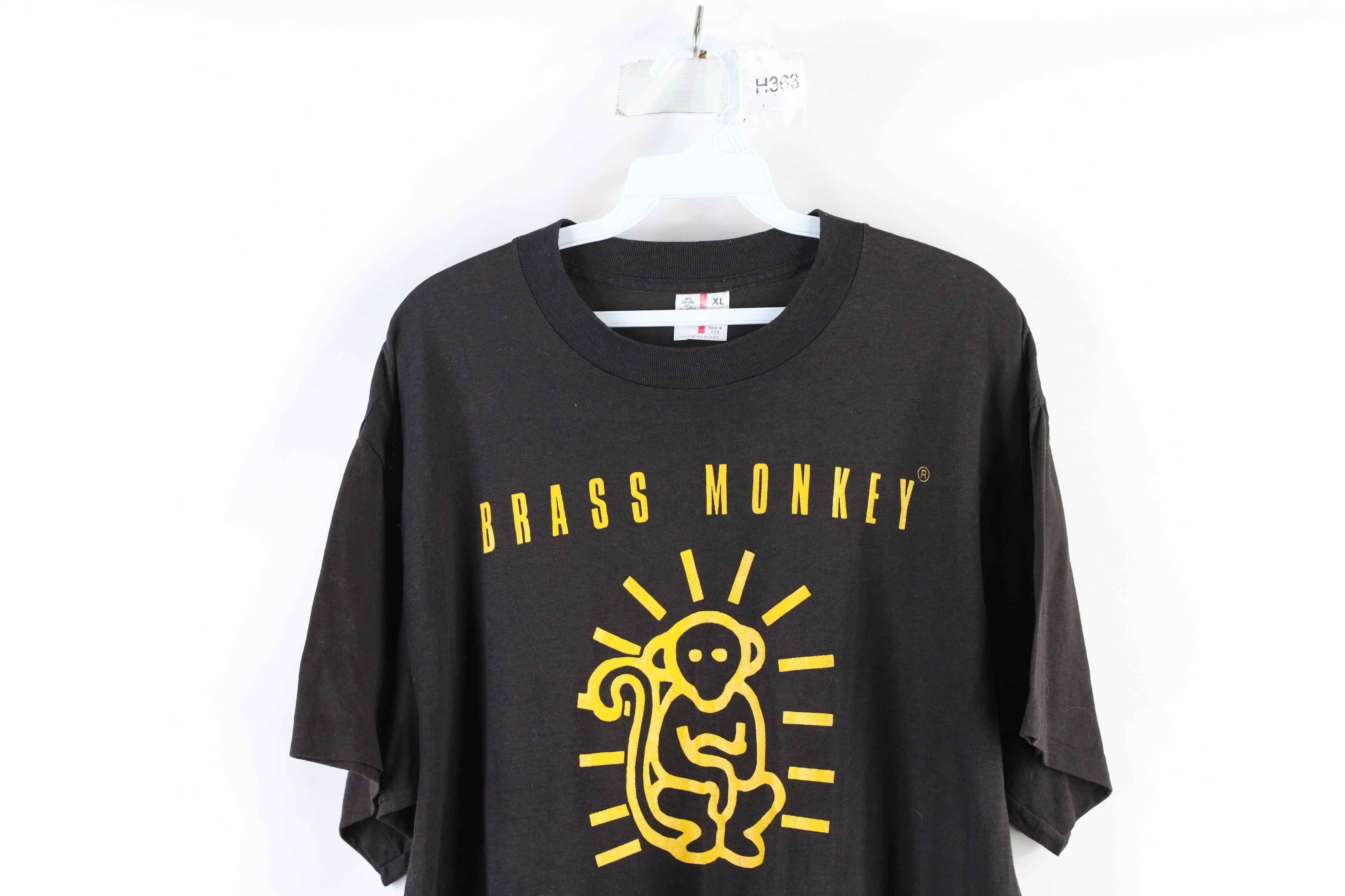 Vintage Vintage 80s Beastie Boys Brass Monkey Band T-Shirt Black USA Size US XL / EU 56 / 4 - 2 Thumbnail