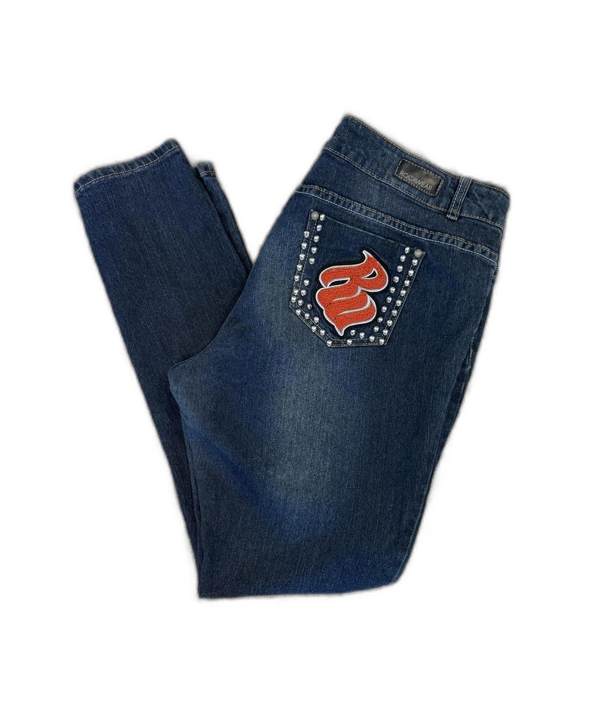 Rocawear Vintage Y2K RocaWear Denim Studded Jeans Size 42" / US 20 - 1 Thumbnail