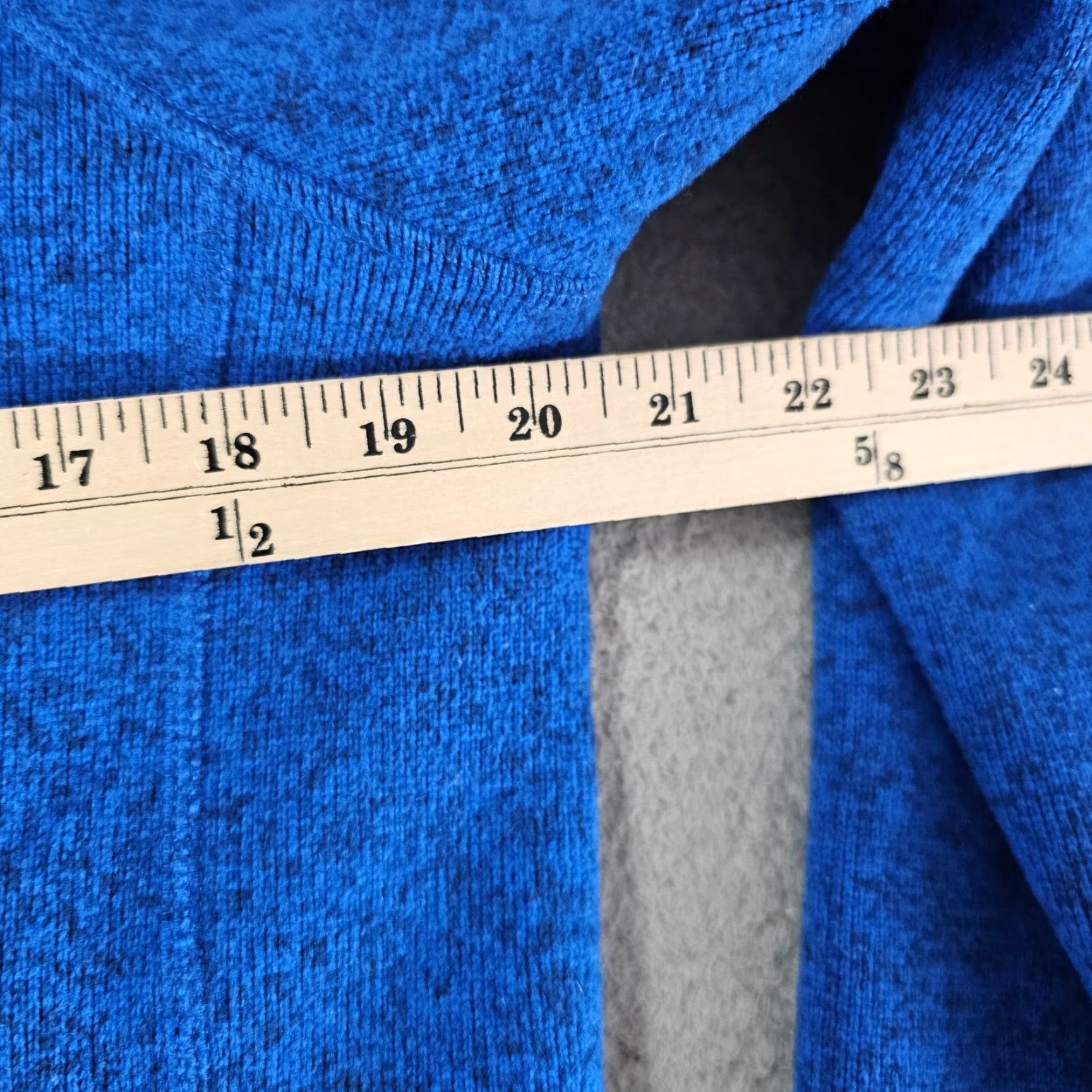 The North Face The North Face Sweater Mens Medium Blue Heather 1/2 Zip Pullover Fleece Lined Size US M / EU 48-50 / 2 - 6 Thumbnail