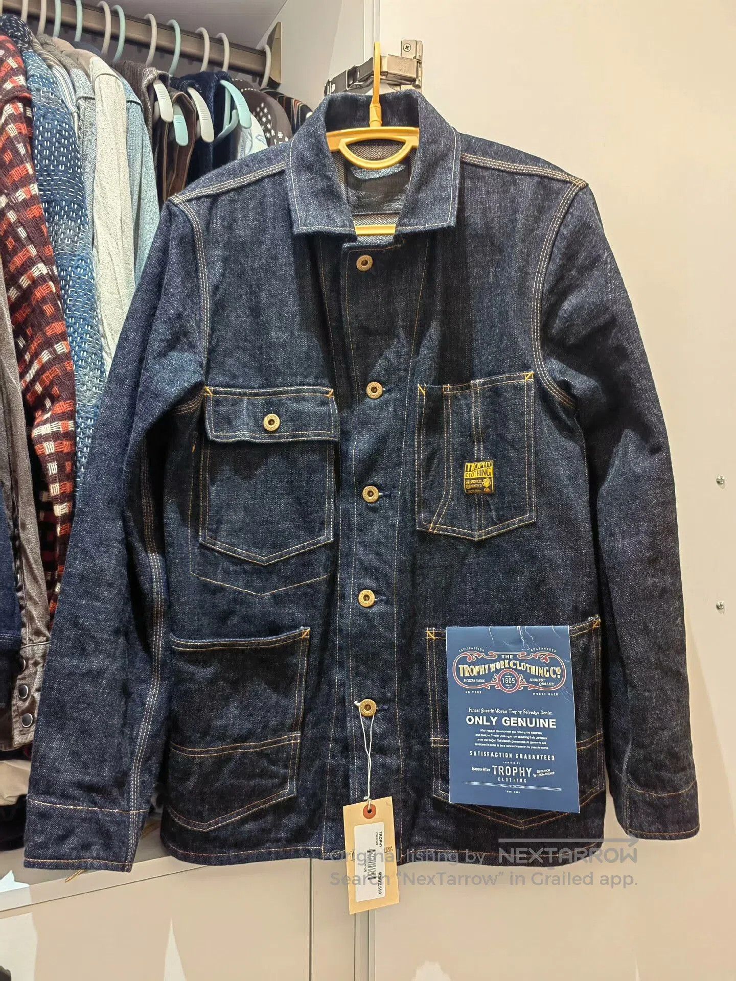 Trophy Clothing TROPHY CLOTHING 15th Anniv 14.5oz Denim Jacket. Size US S / EU 44-46 / 1 - 1 Thumbnail