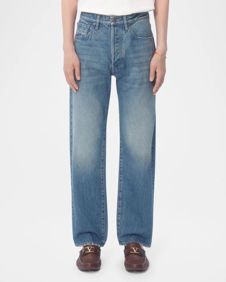 Valentino o1y0525 Denim Pant in Blue Size US 33 - 3 Thumbnail