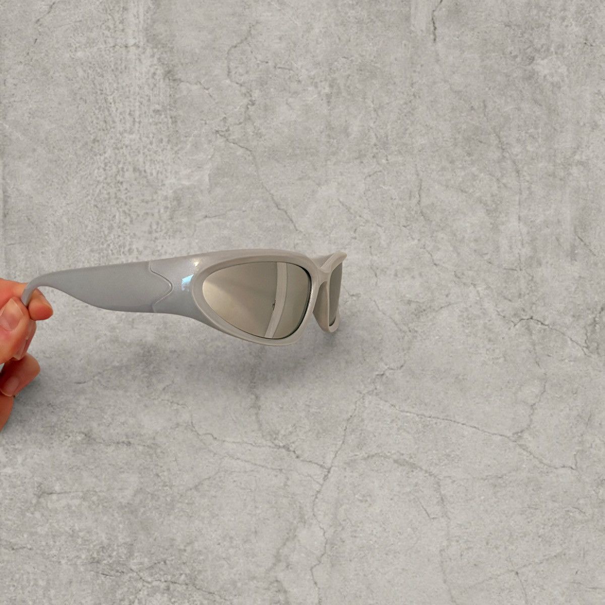 Japanese Brand Cool UV400 alien sunglasses, grey/silver lens. One size Size ONE SIZE - 1 Thumbnail