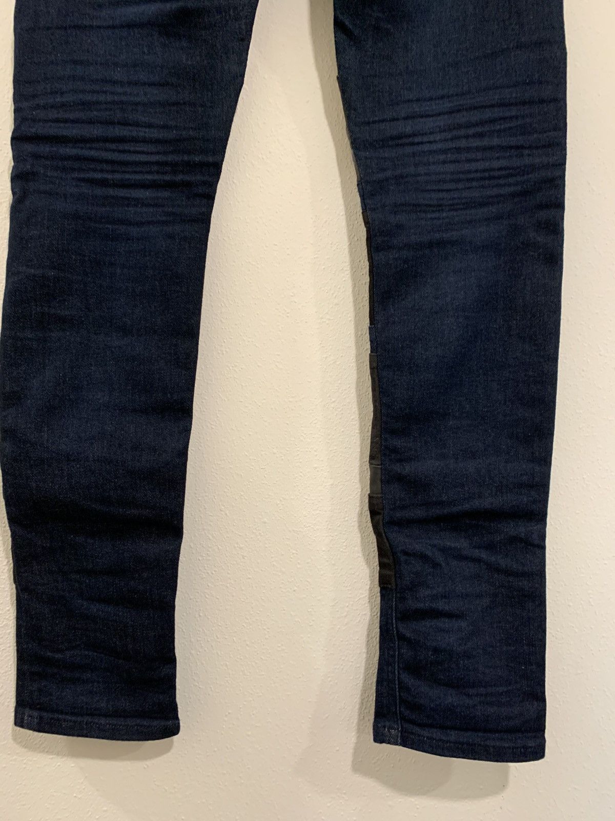 Diesel Black Gold vintage Diesel blue repaired leather skinny denim Size US 29 - 7 Thumbnail