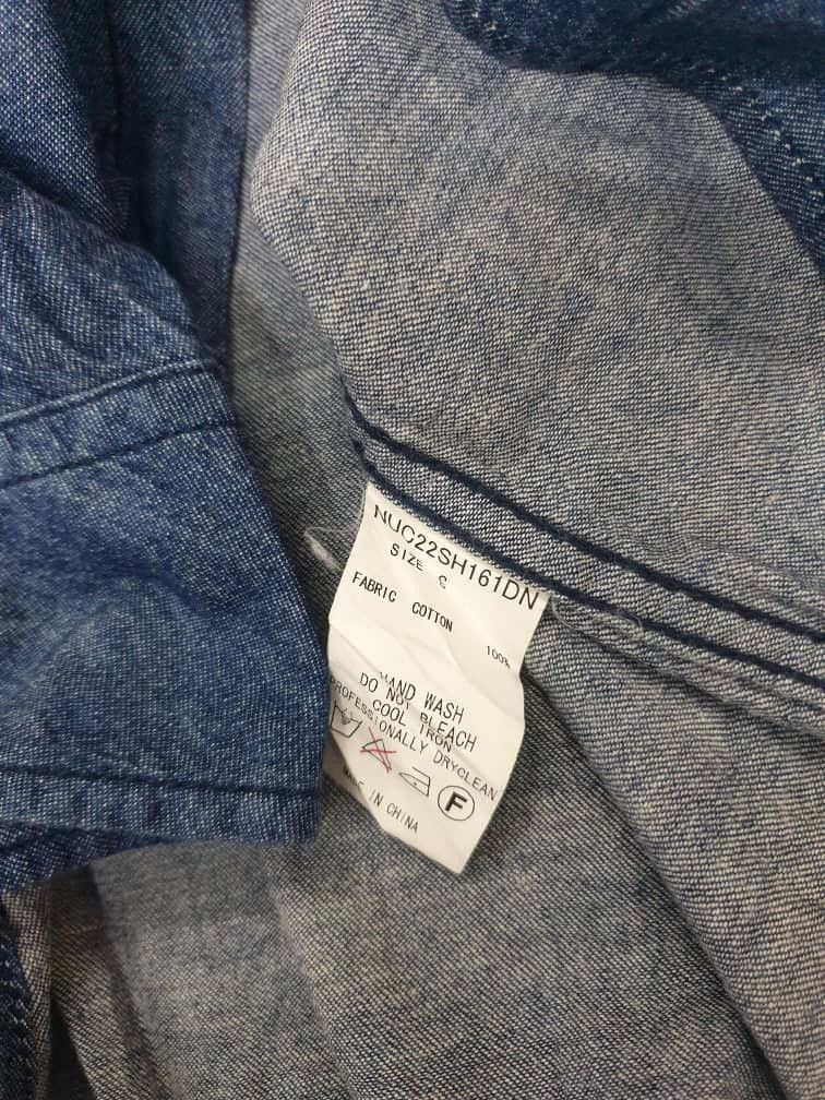Japanese Brand Nano universe blue japan band 3 quater western chambray Size US S / EU 44-46 / 1 - 3 Thumbnail