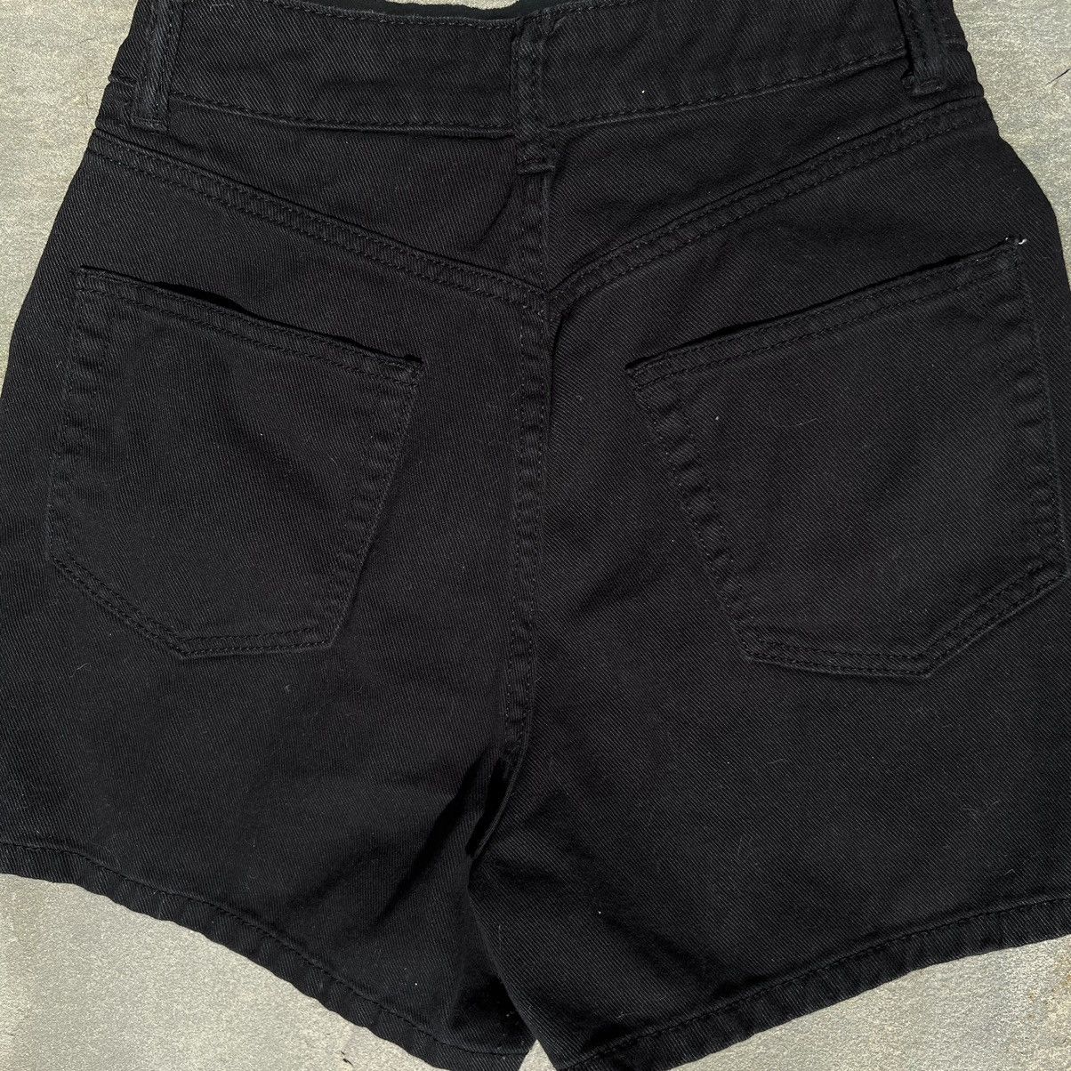 H&M High Waist Black Denim Short Shorts Size 26" / US 2 / IT 38 - 5 Thumbnail