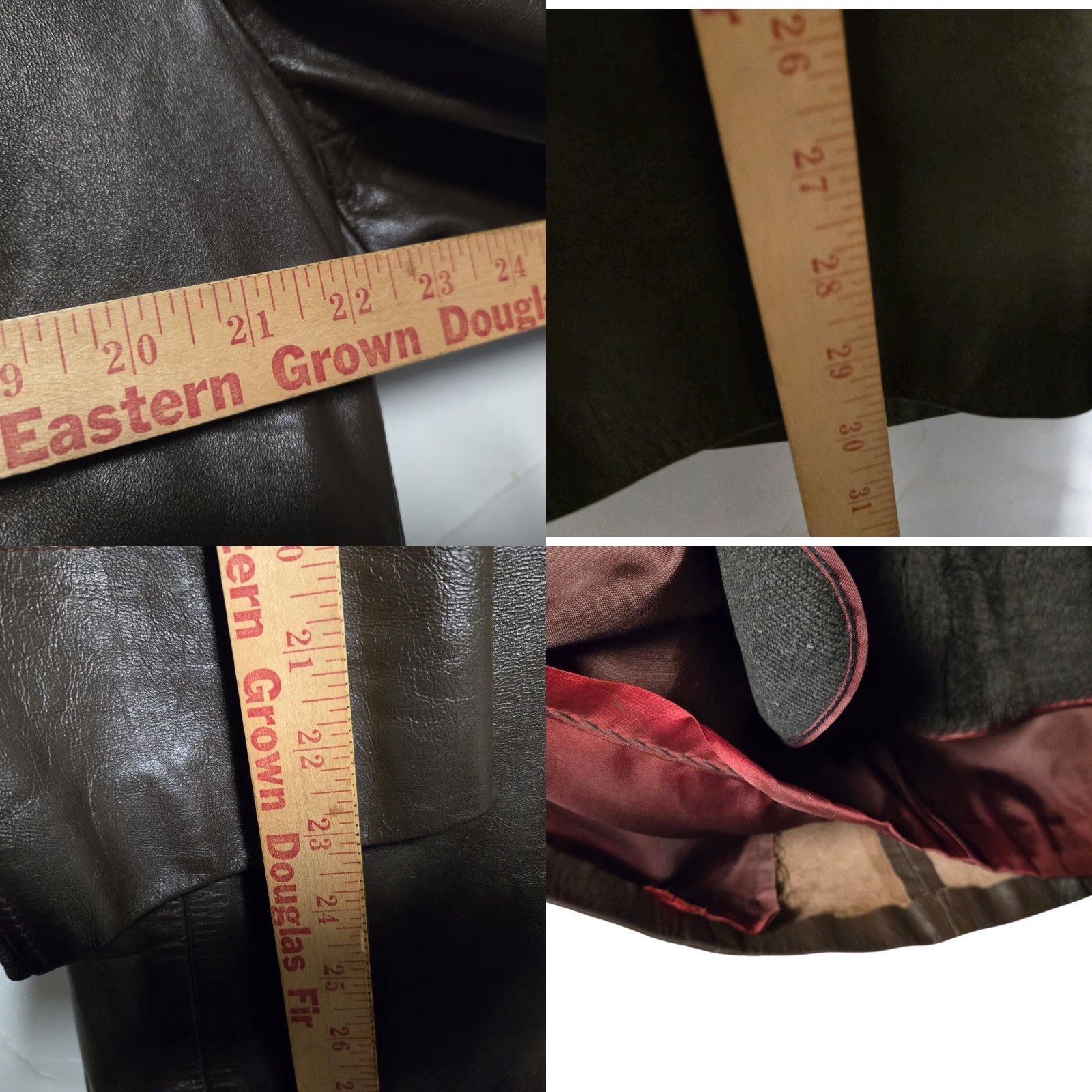 Sea New York VINTAGE New York Leather Coat Mens 44 Brown Overcoat Mid-Length Leather-Fleece Lining Clipped Heavy Size US S / EU 44-46 / 1 - 10 Thumbnail