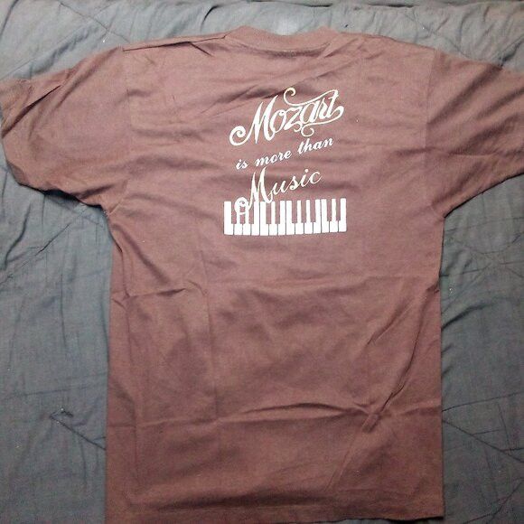 Vintage DS Vintage Mozart More Than Music Chocolate Liqueur T-Shirt Size US L / EU 52-54 / 3 - 5 Thumbnail