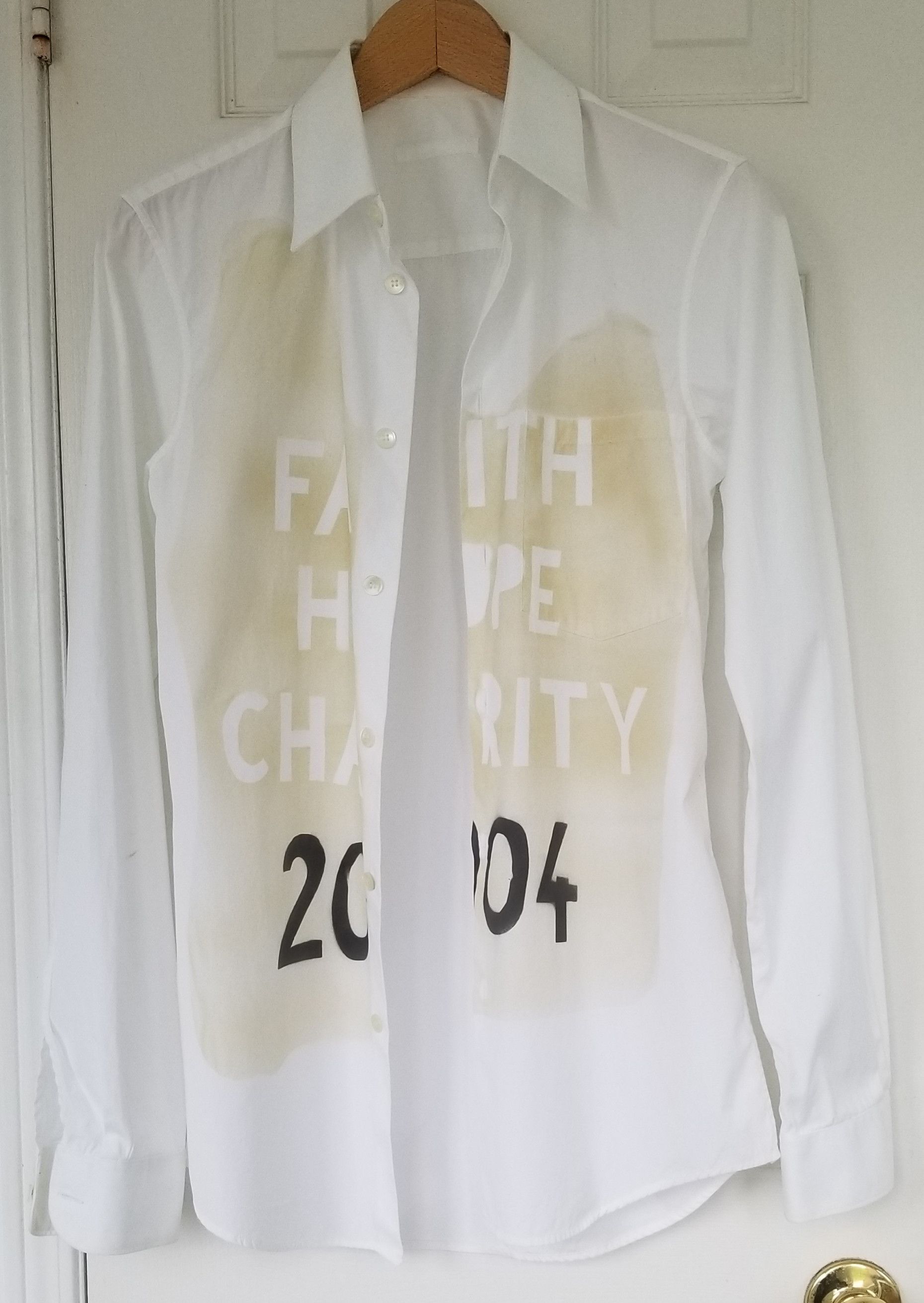 Helmut Lang Helmut Lang Archival Faith Hope Charity 2004 Dress Shirt Size 36R - 18 Thumbnail