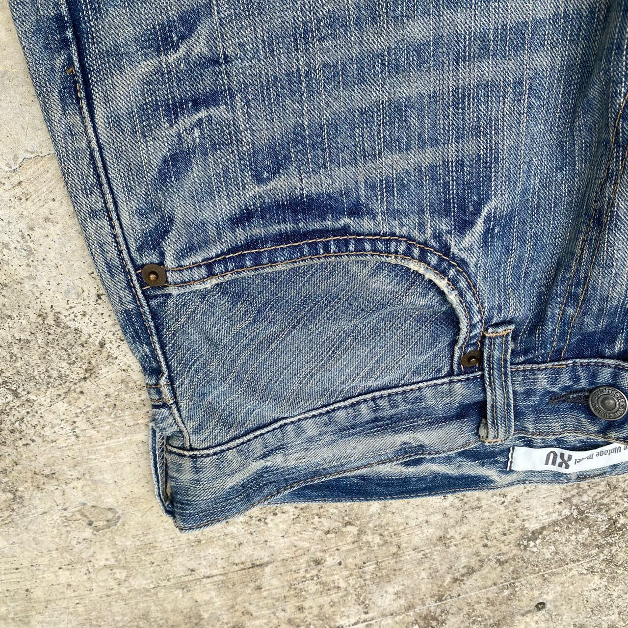 Edwin Vintage Exclusive Model XU Edwin Patchwork Denim Size US 31 - 14 Thumbnail