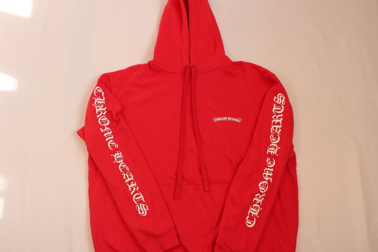 Chrome Hearts Chrome Hearts Red Scroll Hoodie Size US XL / EU 56 / 4 - 6 Thumbnail