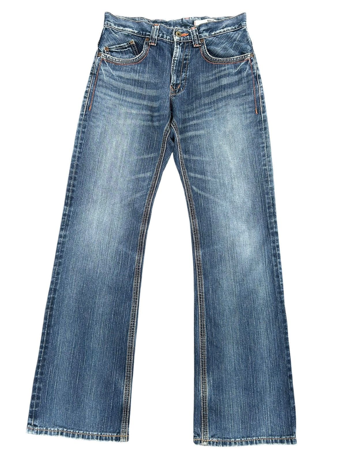 Kapital Flare Vintage Edwin Buckle Back Distressed Denim Jeans Size US 31 - 2 Thumbnail