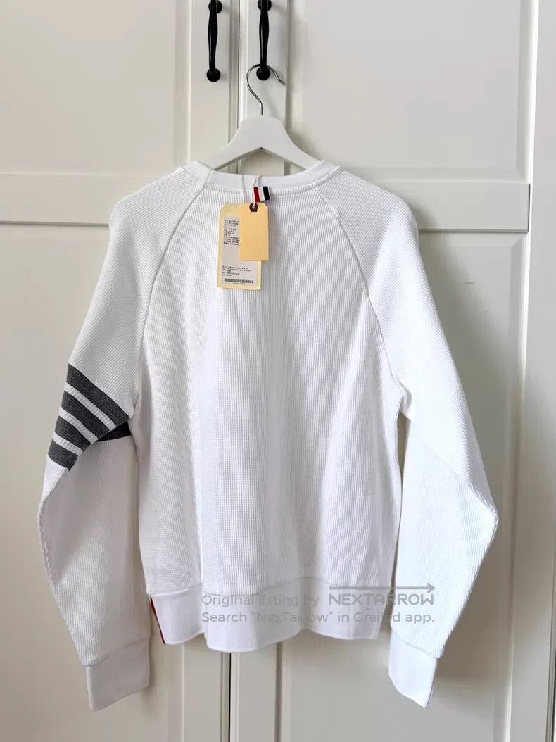 Thom Browne Thom Browne Waffle Crewneck Sweater Size US L / EU 52-54 / 3 - 3 Thumbnail