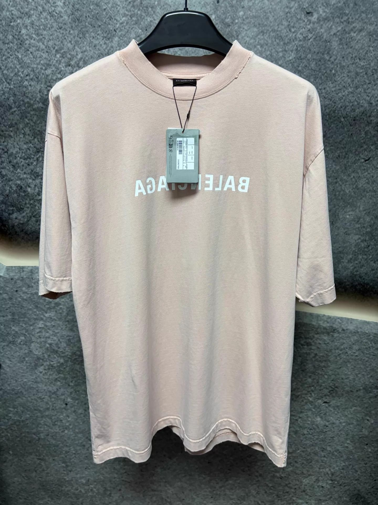 Balenciaga Balenciaga logo print crewneck short sleeve T-shirt pink S Size S / US 4 / IT 40 - 1 Thumbnail