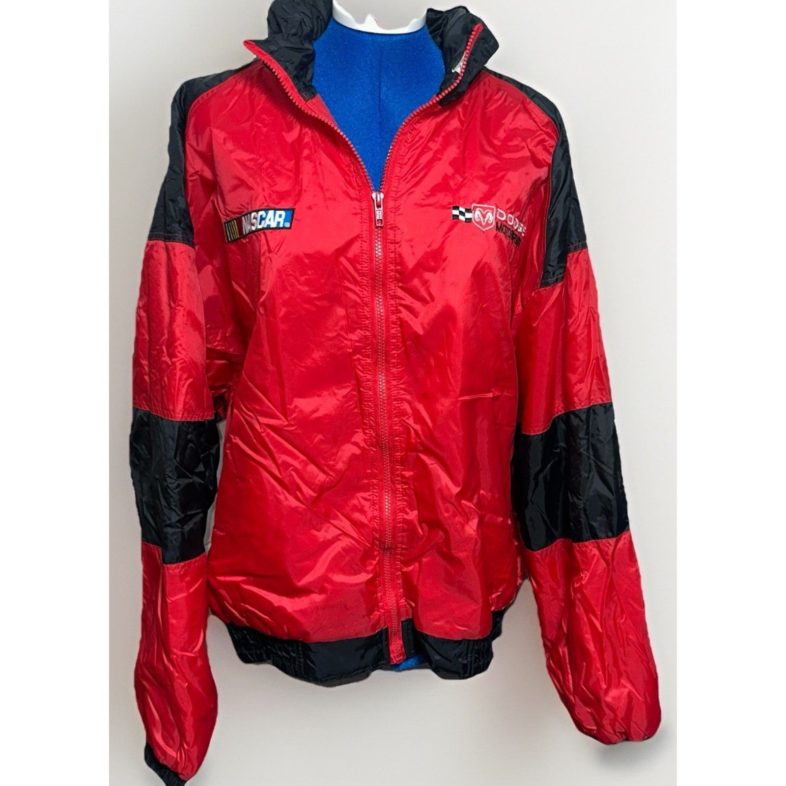 NASCAR Dodge Motorsports NASCAR Jacket Mens XL Red Windbreaker Size US XL / EU 56 / 4 - 2 Thumbnail