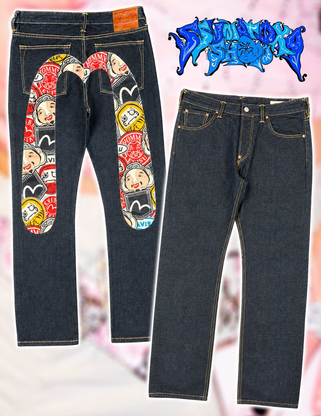 Evisu EVISU Jeans Big Back Daicock Seagull Graphic Archive Y2K Size US 36 / EU 52 - 1 Thumbnail