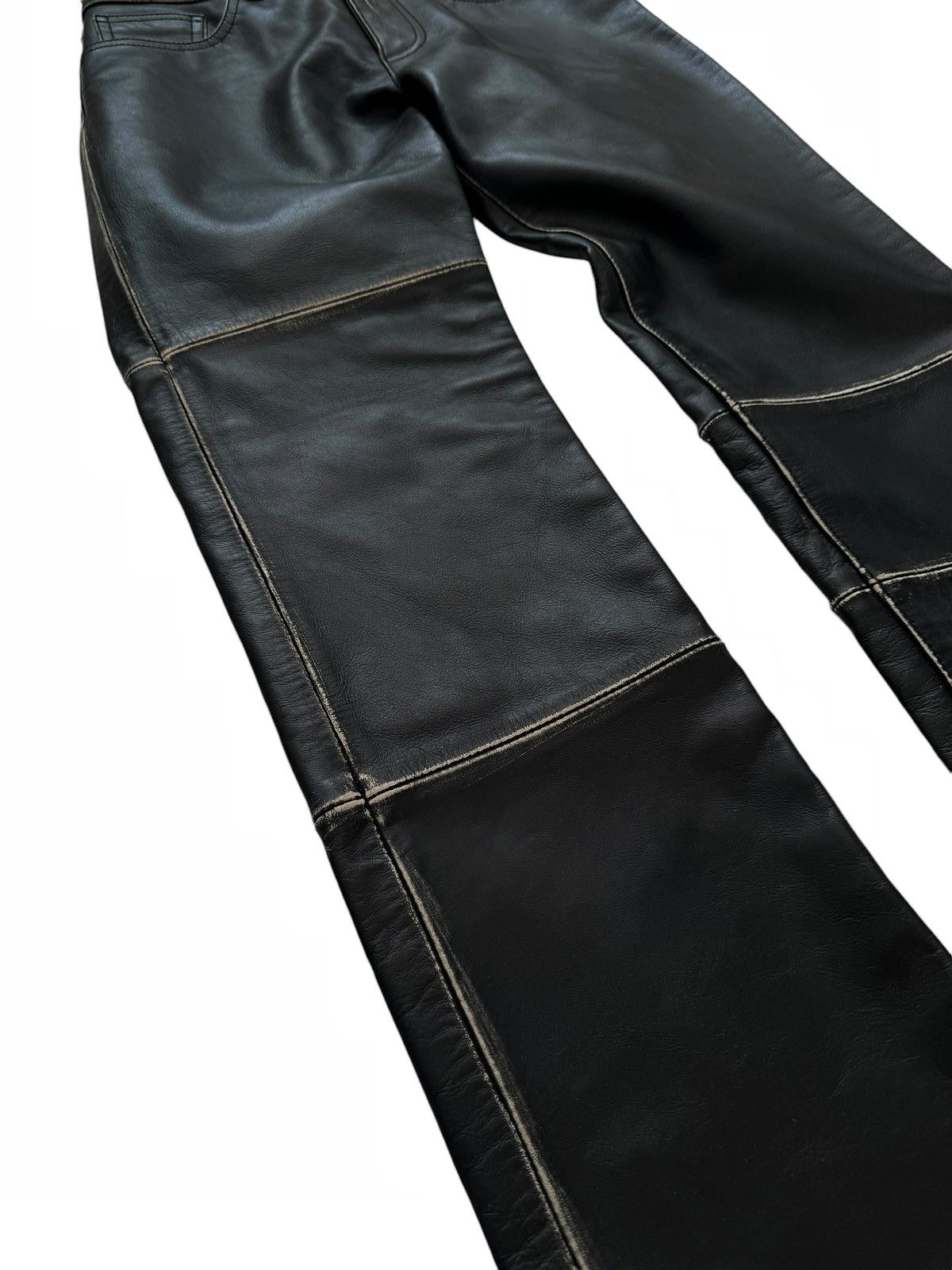Maison Margiela $1475 Reconstructed Patchwork Leather Pant Size 26" / US 2 / IT 38 - 3 Thumbnail