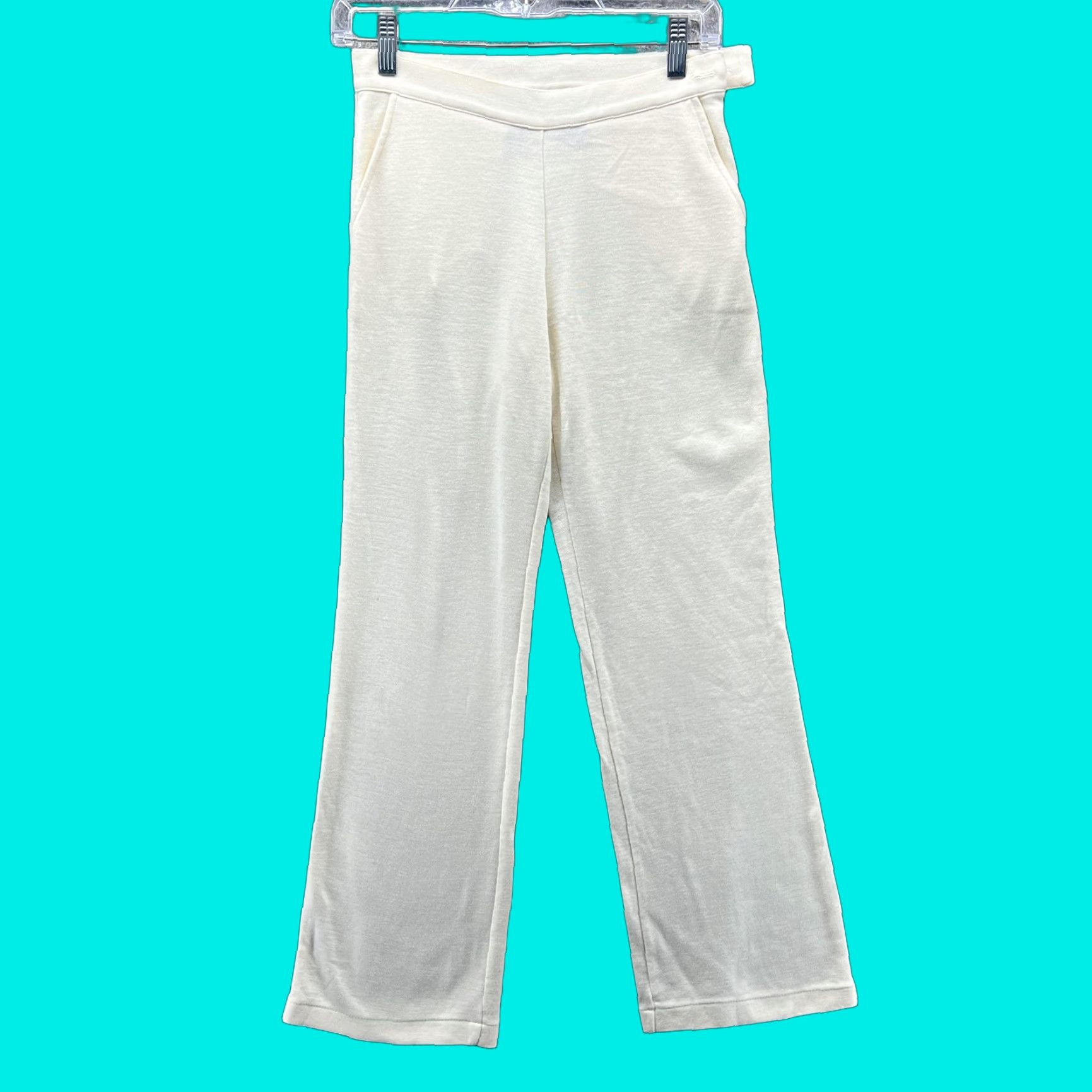 Ralph Lauren Lauren Ralph Lauren Pants Womens P/P Petite White Knit Straight Leg Wool Blend Pants Women Petite White Knit Straight Leg Wool Blend P/P Size 28" / US 6 / IT 42 - 1 Thumbnail