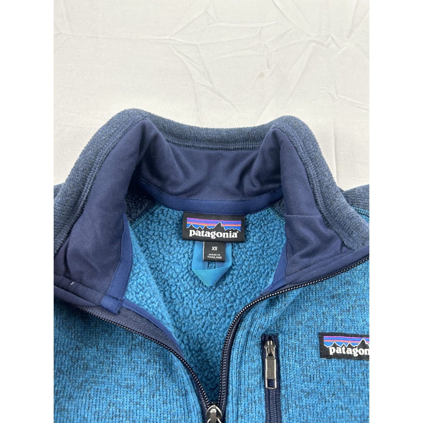 Patagonia Patagonia Better Sweater Jacket XS Men Blue 1/4 Zip Fleece Knit Stand-Up Collar Pockets Outdoor hiking Casual Travel Regular Size US XS / EU 42 / 0 - 3 Thumbnail