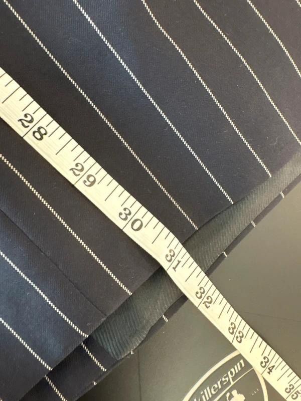 Vitale Barberis Canonico Bespoke Navy Pinstripe DB Suit 6x3 Italian Vitale Barberis Size 42R - 8 Thumbnail