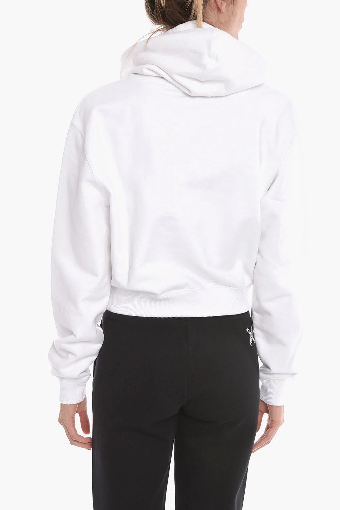 Off-White og1mm0426 Brushed-Cotton Hoodie in White Size L / US 10 / IT 46 - 2 Thumbnail