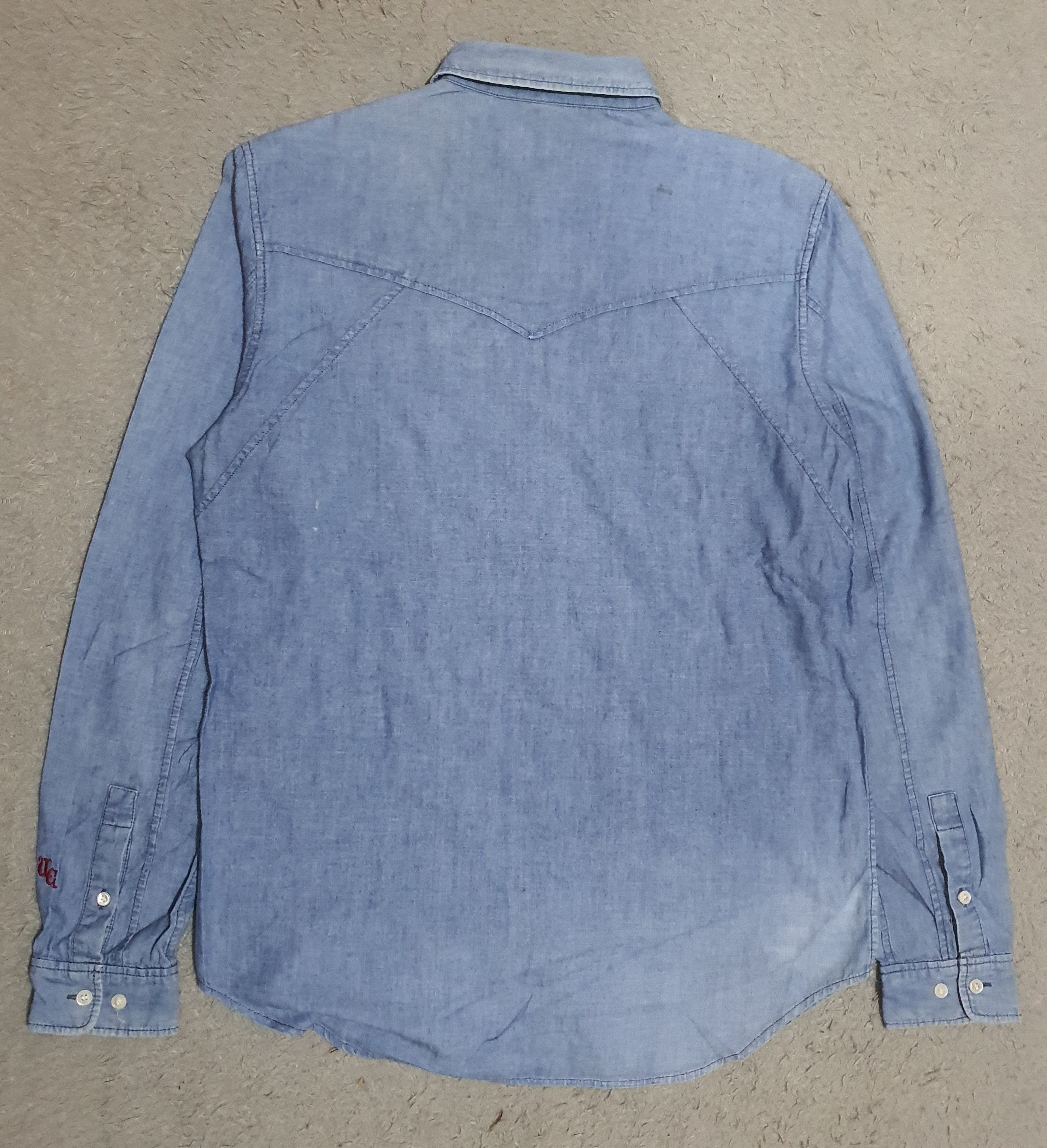 Undercover Undercoverism aw11 logo embroidered western chambray shirt Size US M / EU 48-50 / 2 - 4 Thumbnail