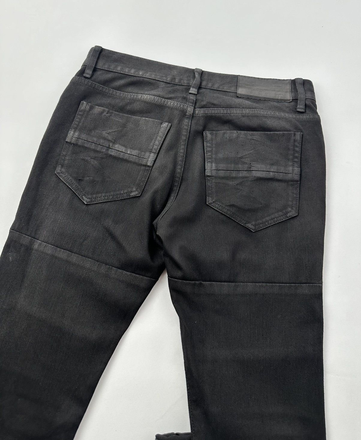Julius Julius S/S11 Chaos Ontological Anarchism Knit Denim Waxed Size US 31 - 8 Thumbnail