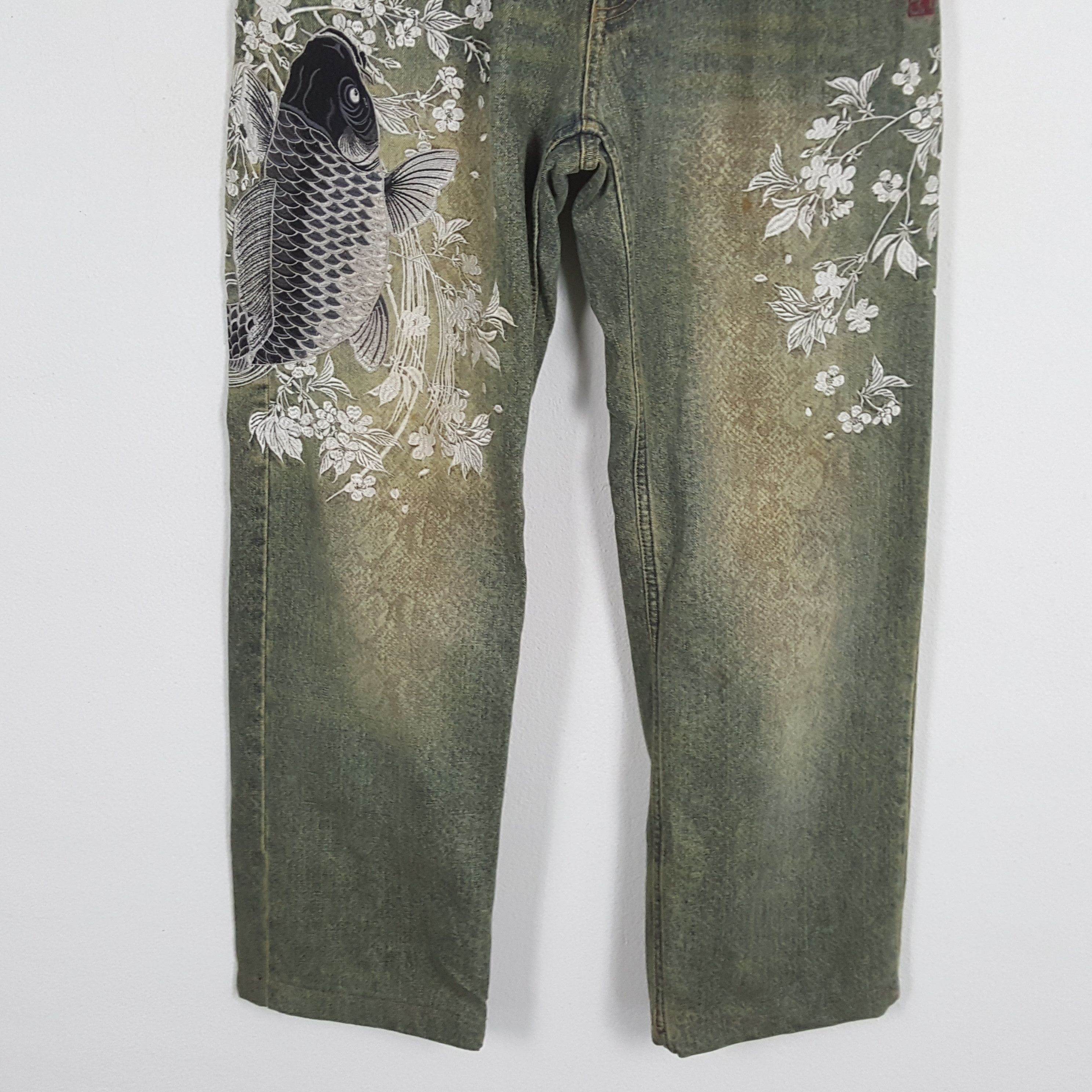 Japanese Brand × Vintage KARAKURI TAMASHI Japanese Fashion Style Jeans Size US 31 - 3 Thumbnail