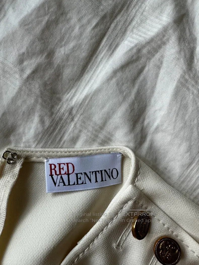 Valentino Valentino Off-white dress Size S / US 4 / IT 40 - 4 Thumbnail